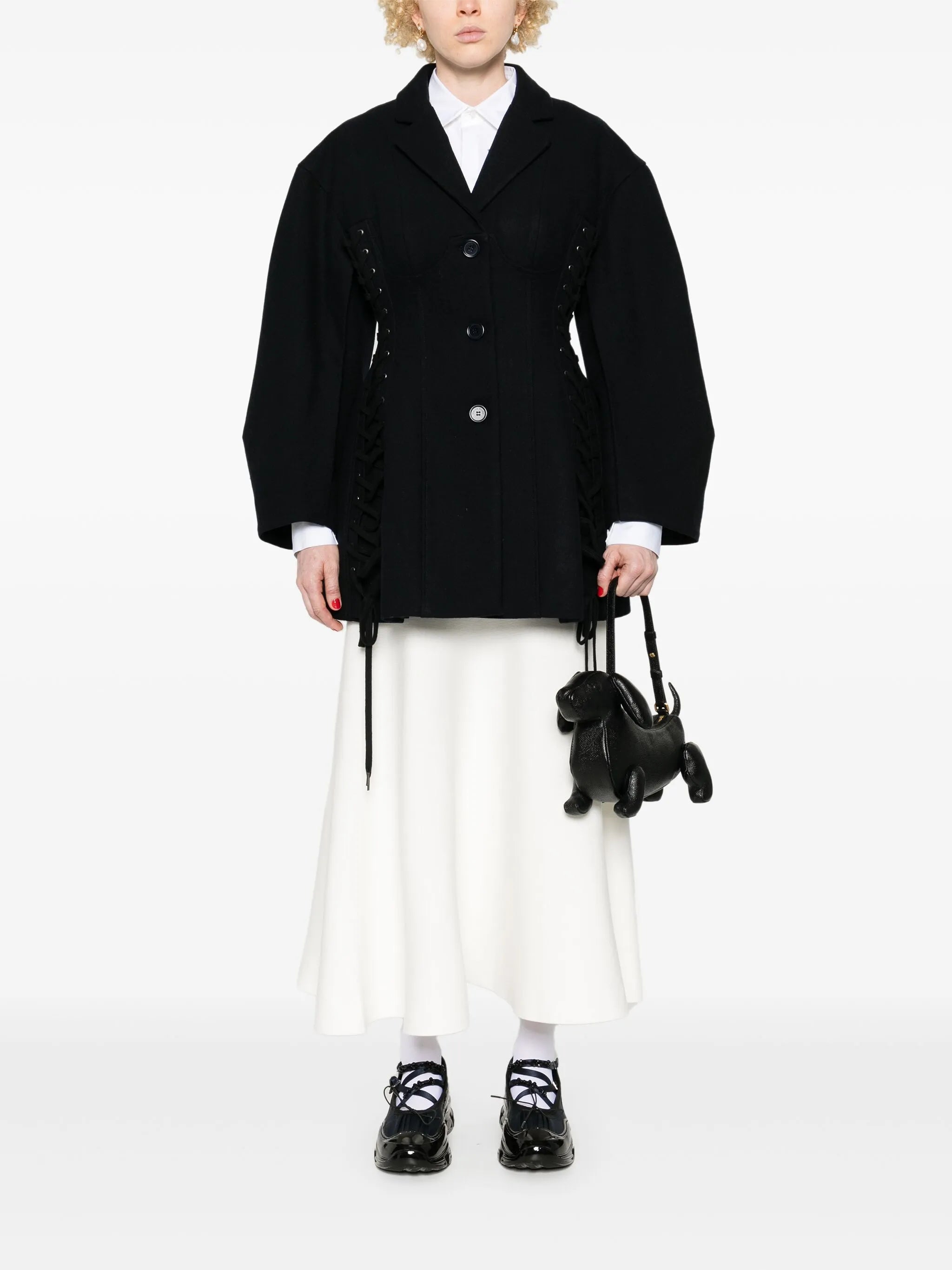 criss-cross straps jacket