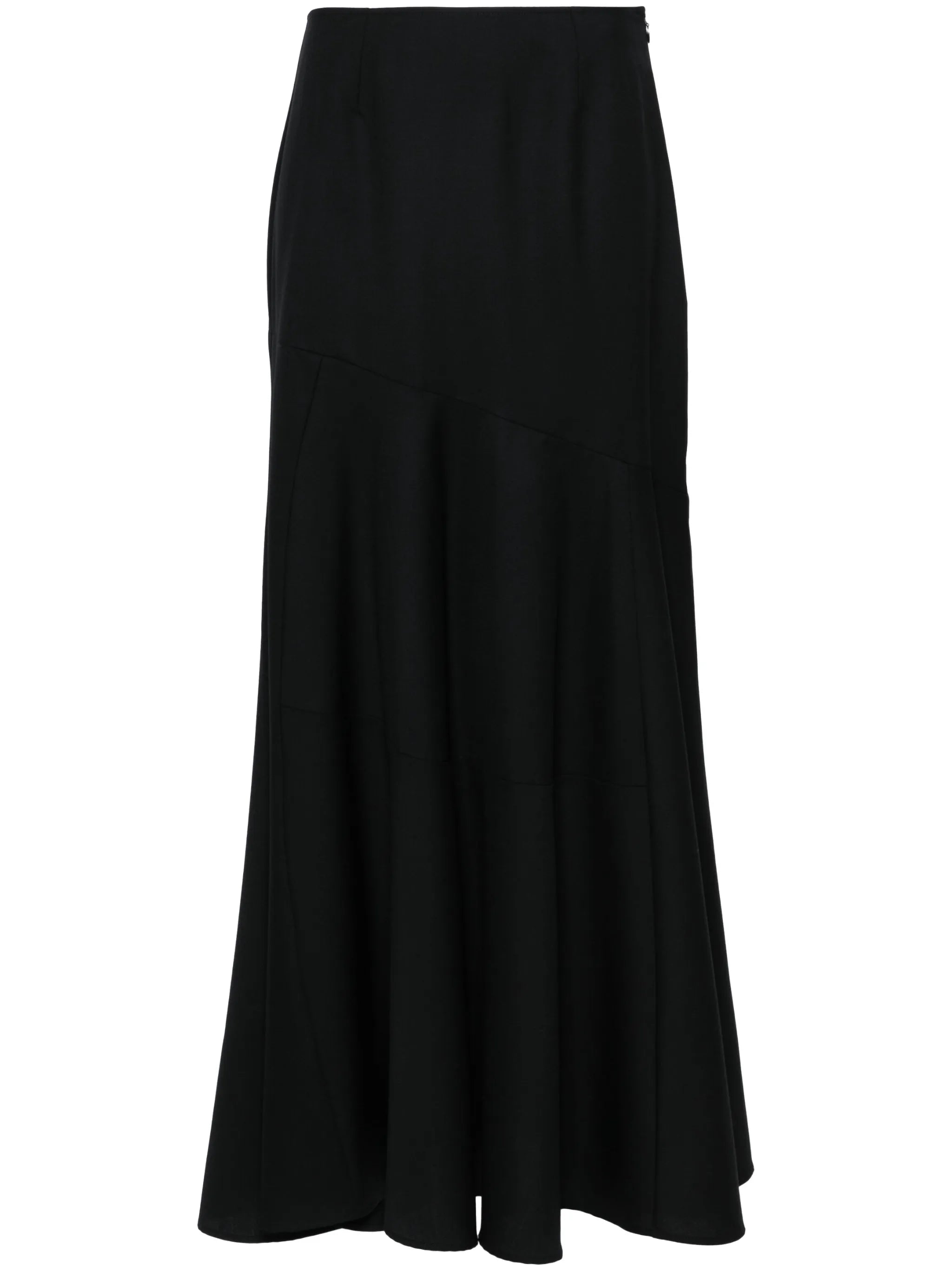 bias-cut maxi skirt