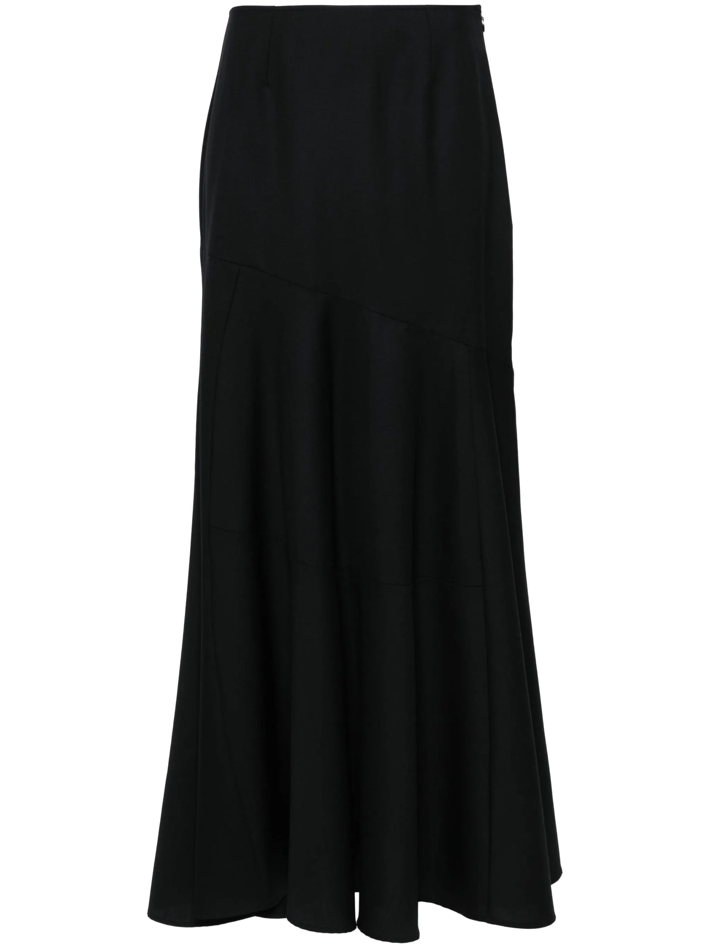 bias-cut maxi skirt