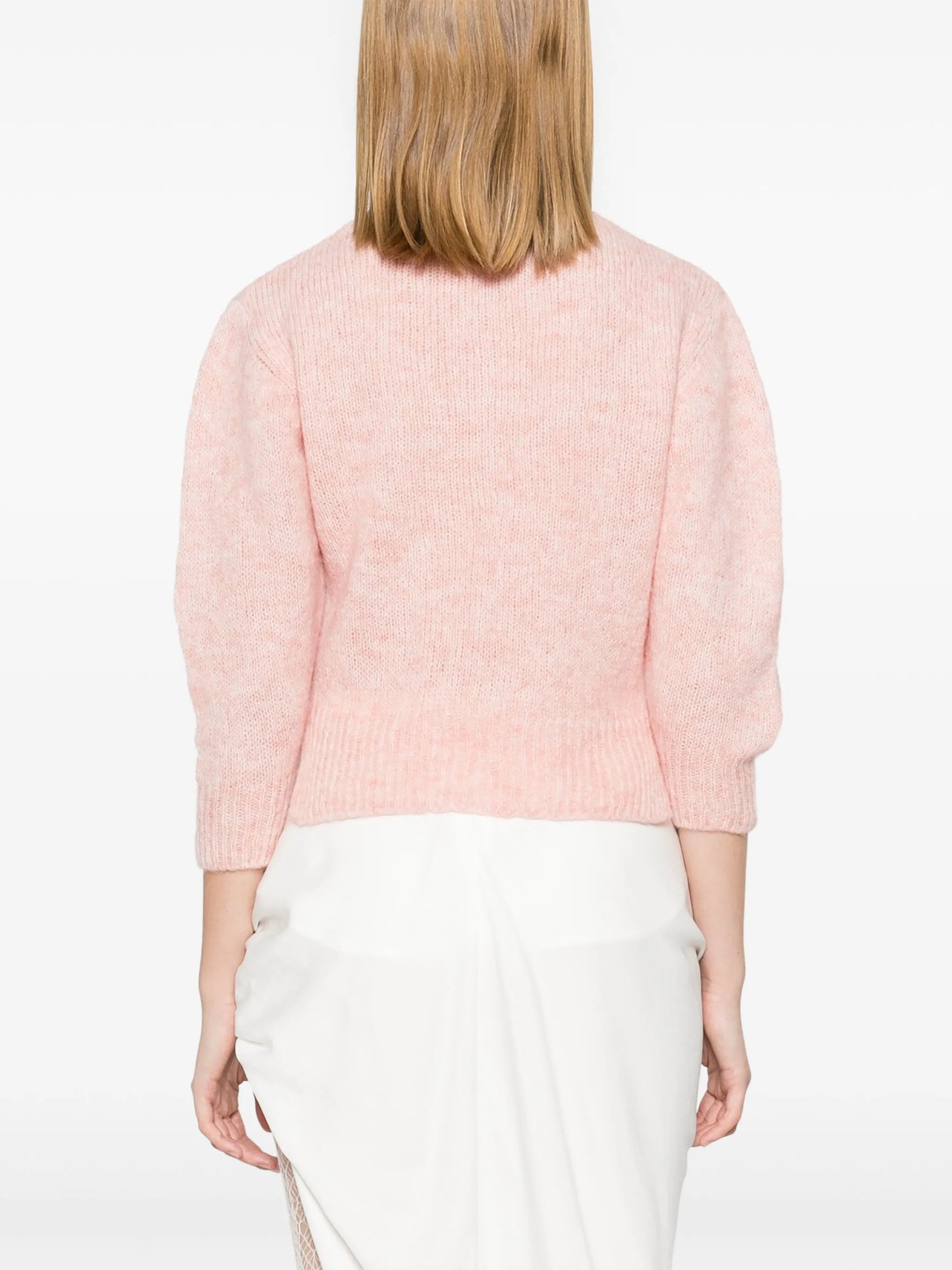 cropped V-neck sweater