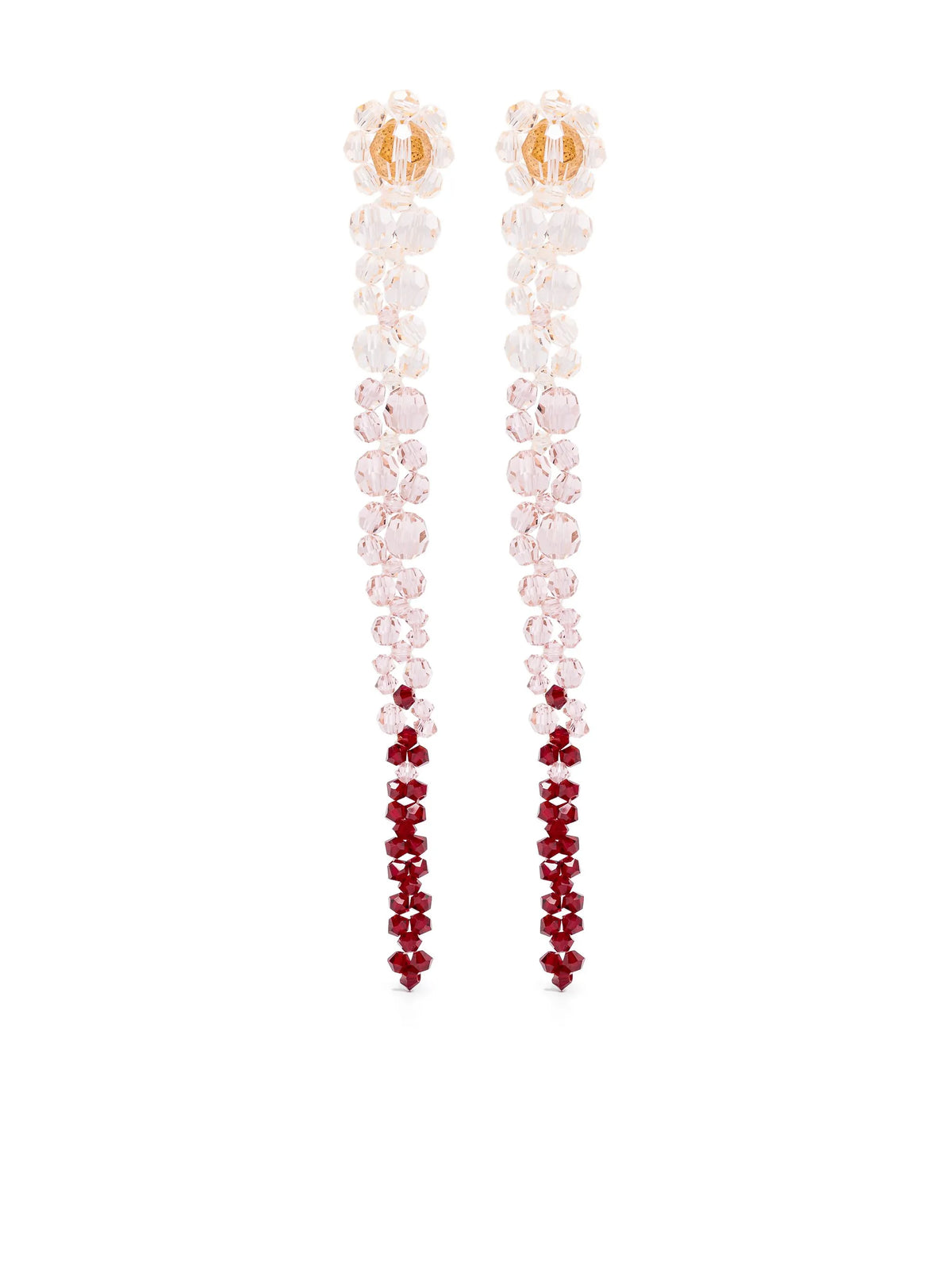 ombré-effect dangle earrings