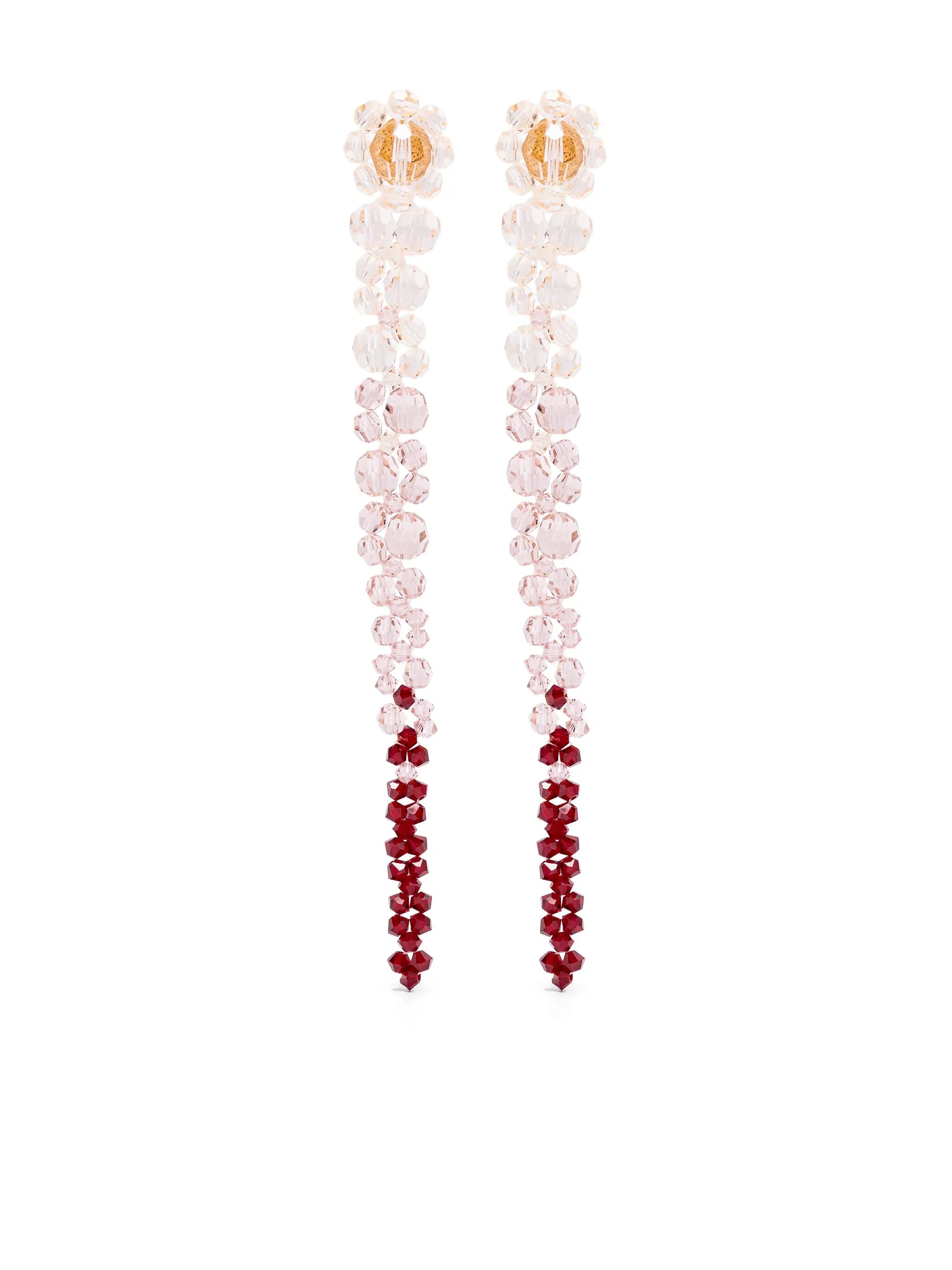 ombré-effect dangle earrings
