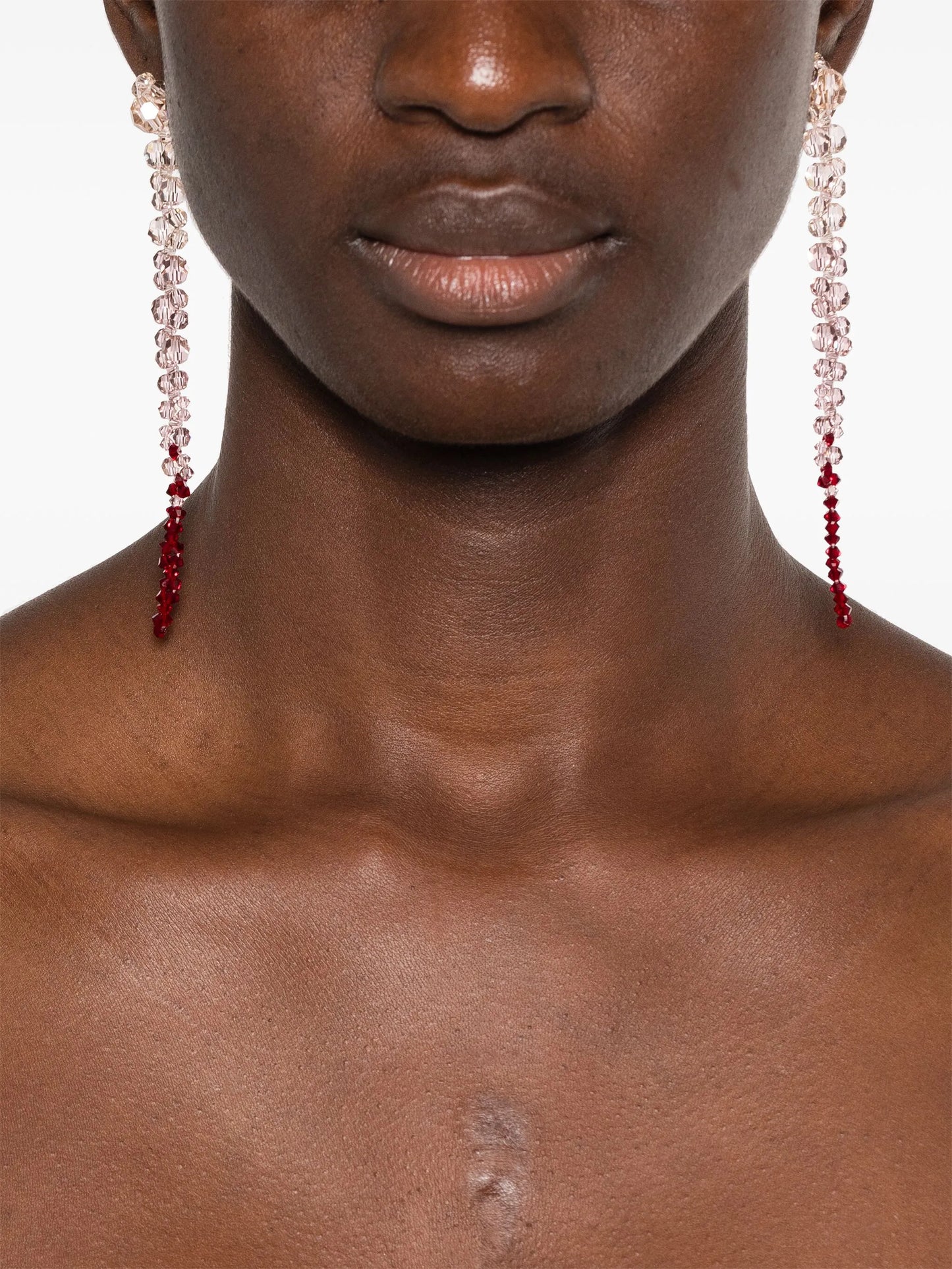 ombré-effect dangle earrings