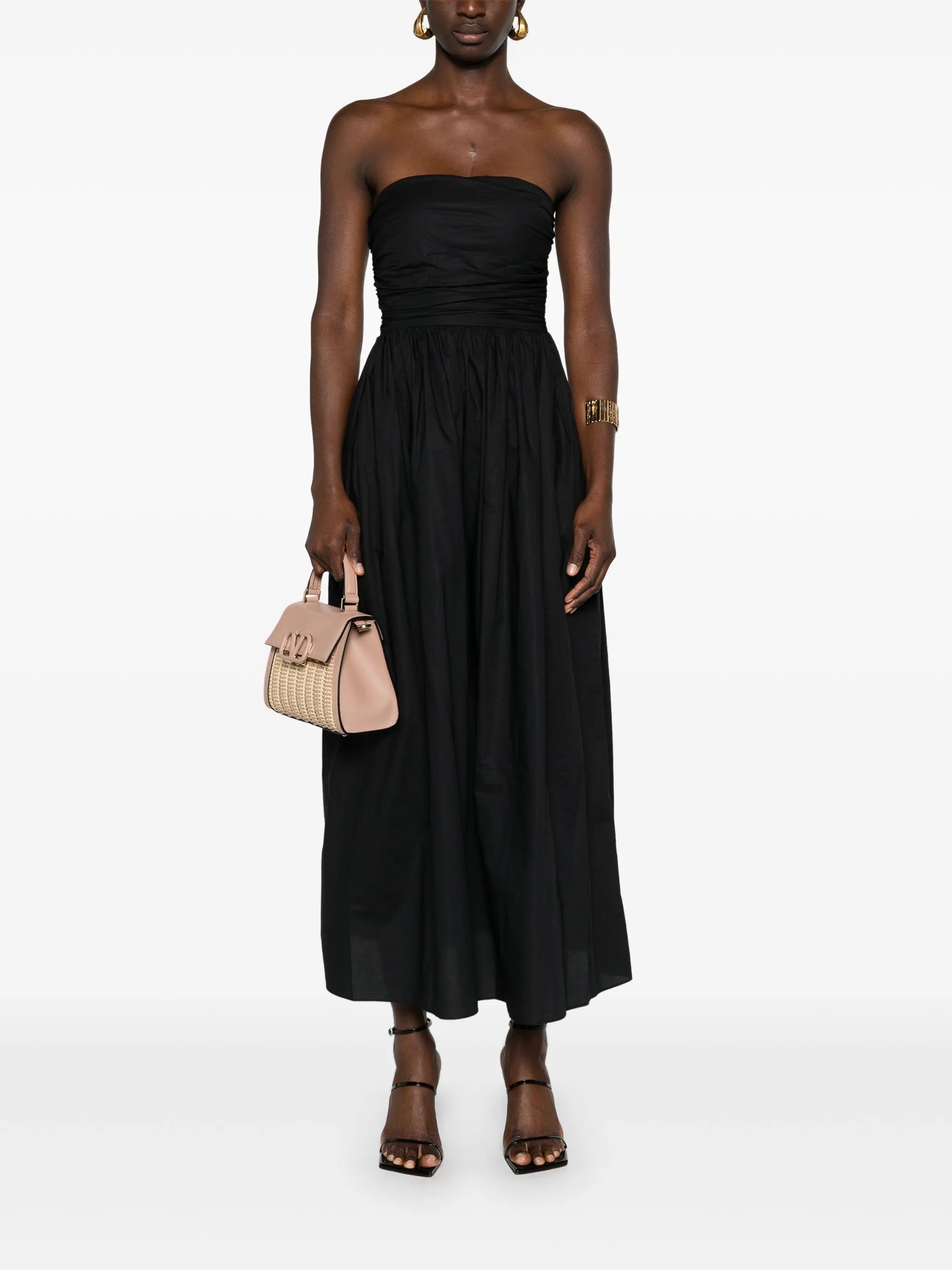 Aline strapless midi dress