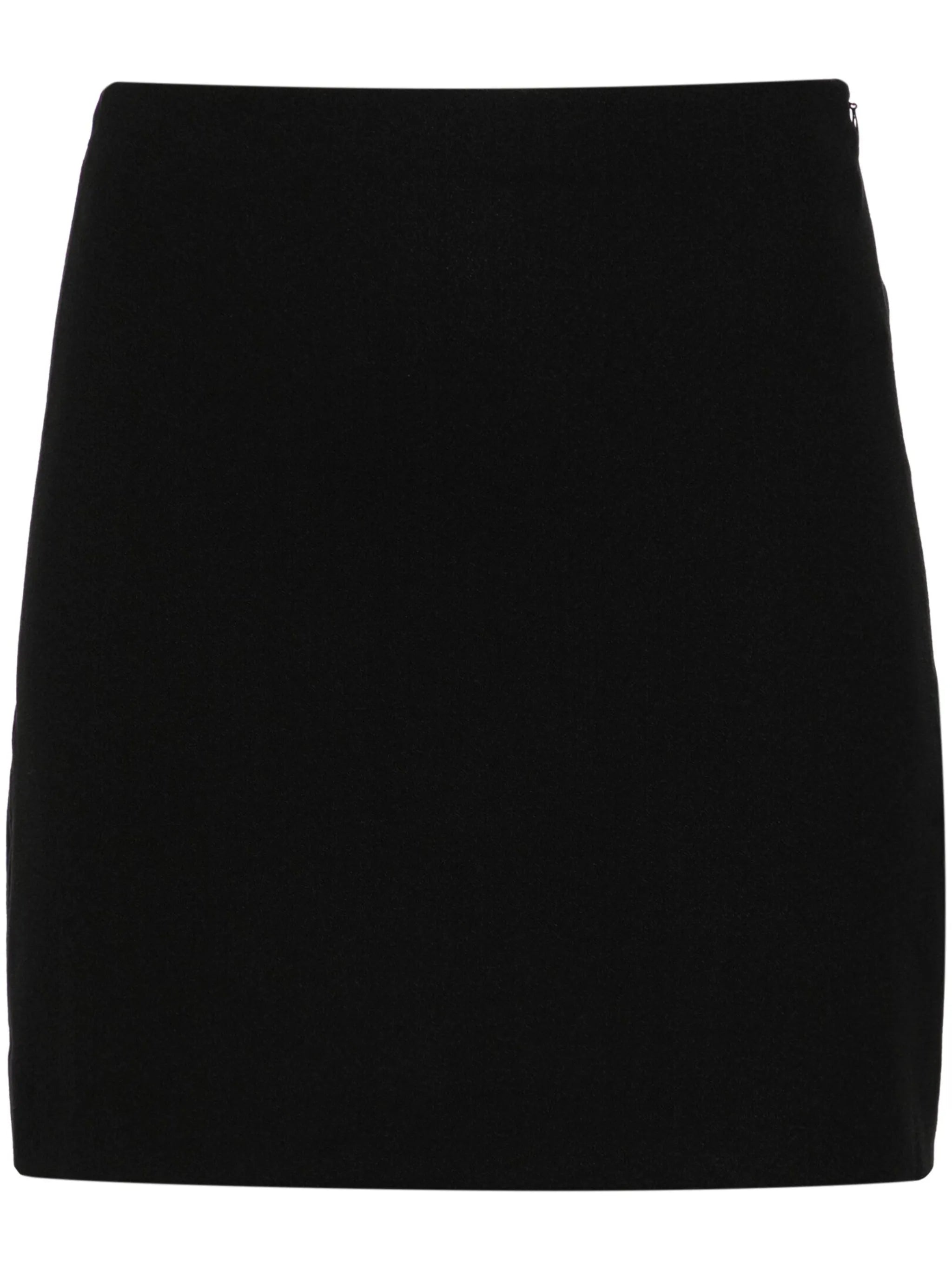 A-line crepe miniskirt