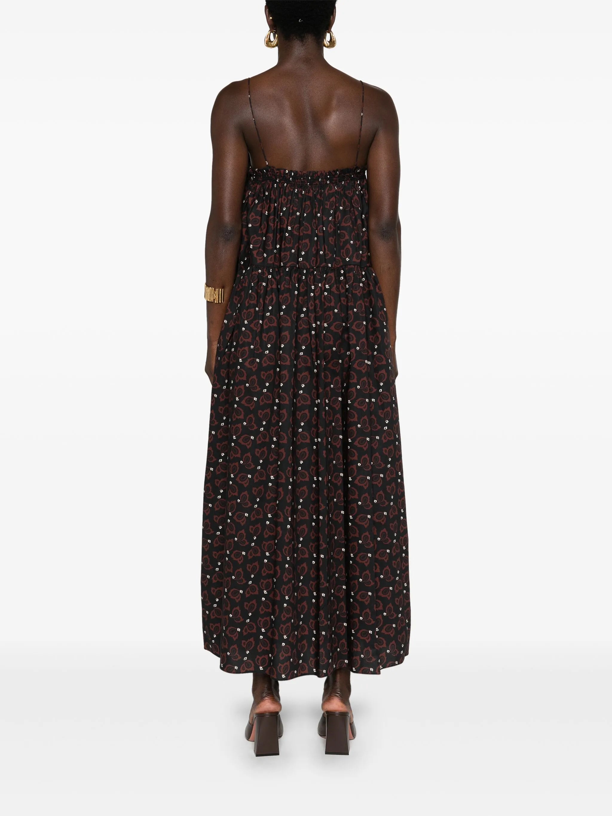 Casabalanca tiered maxi dress