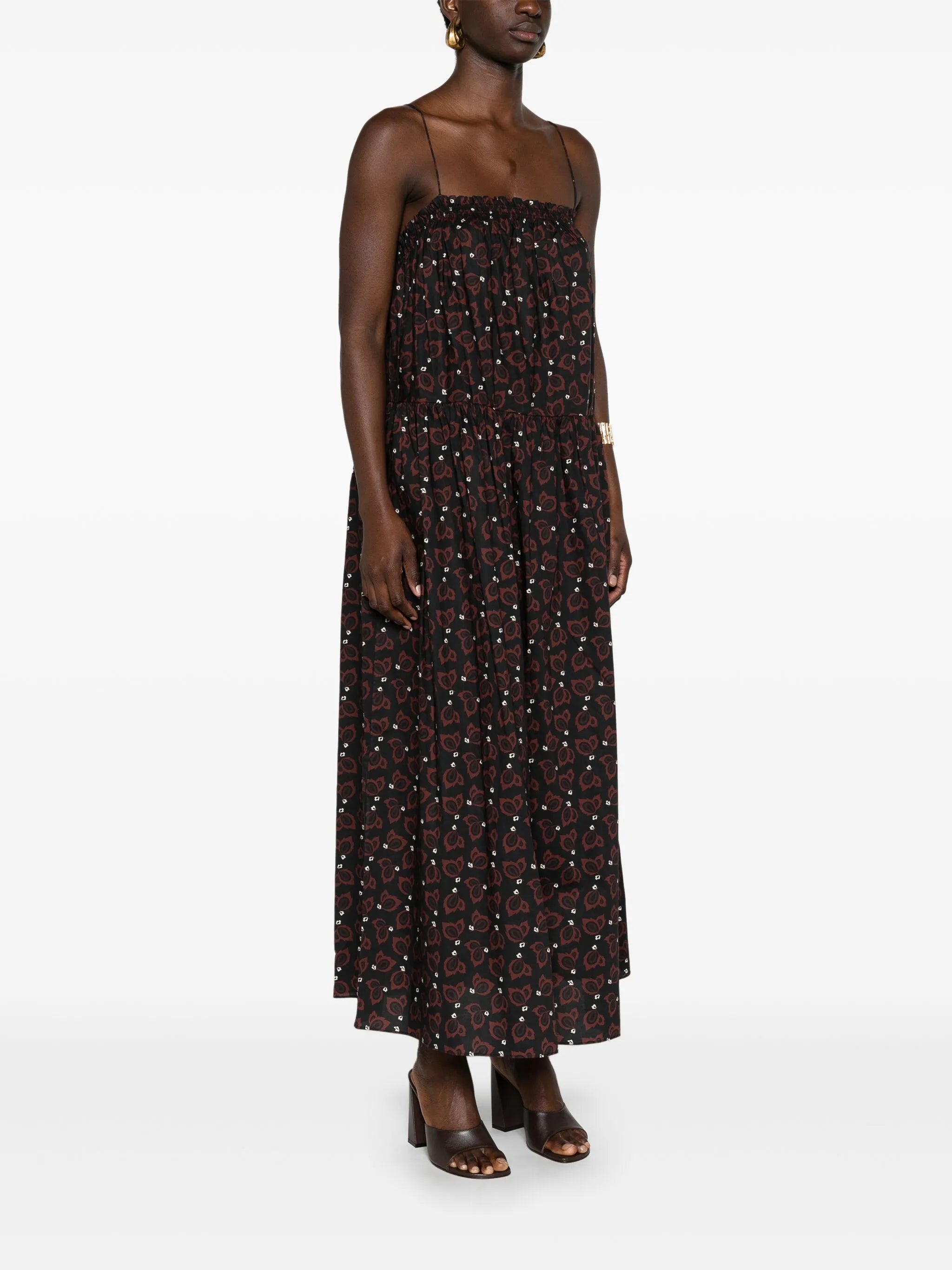 Casabalanca tiered maxi dress
