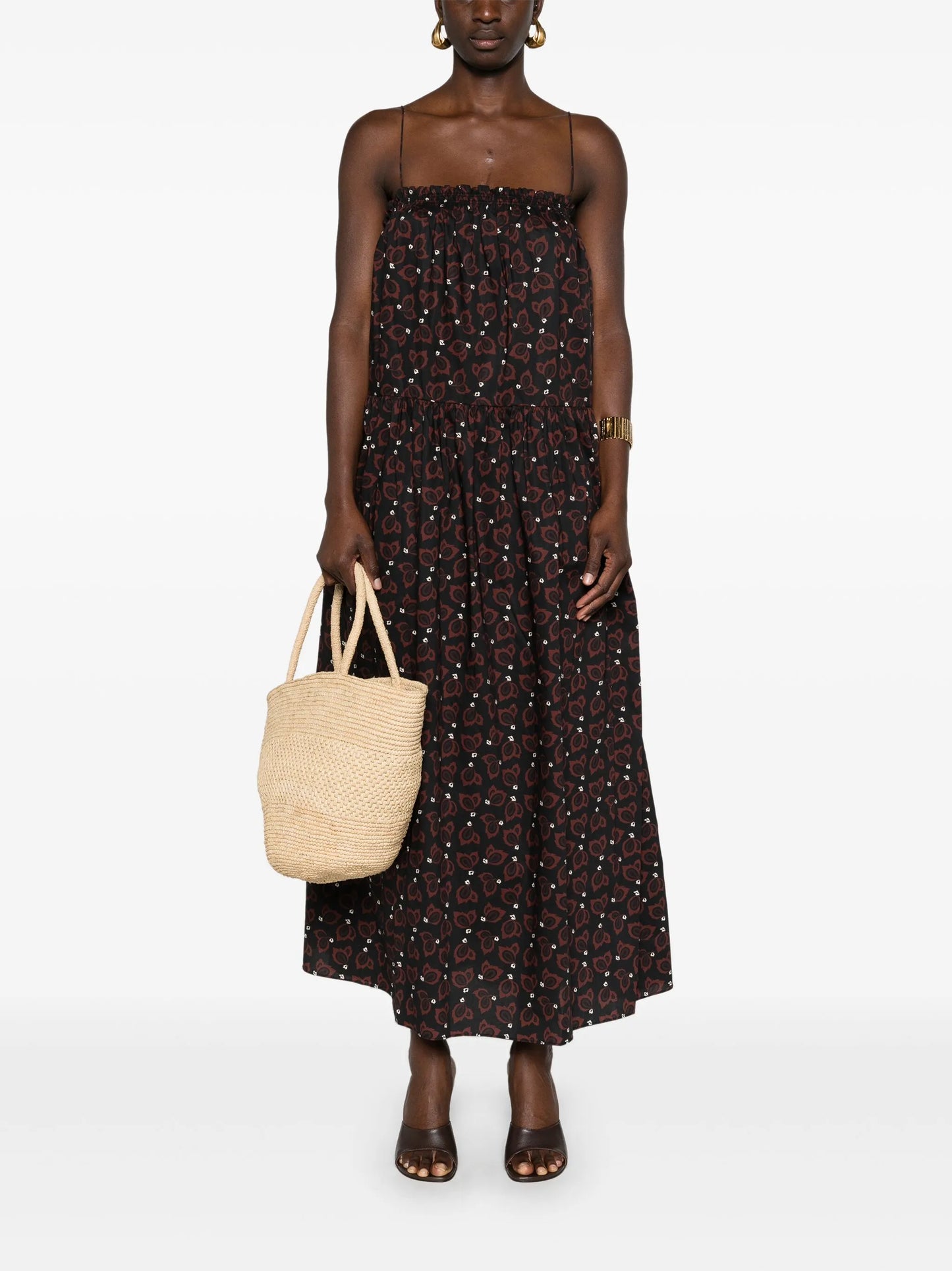 Casabalanca tiered maxi dress