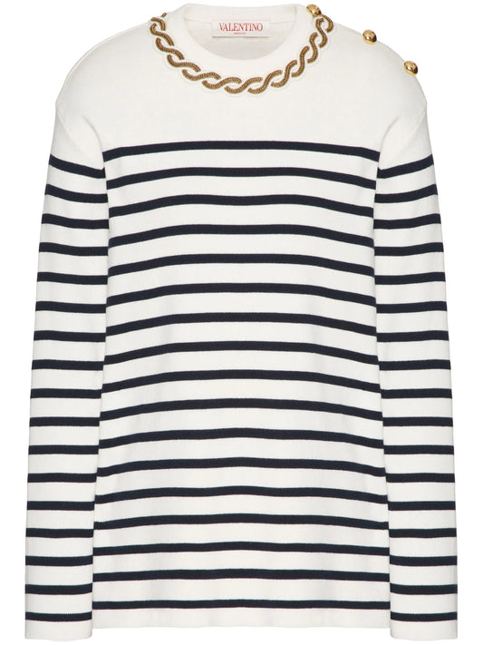 striped cotton jumper