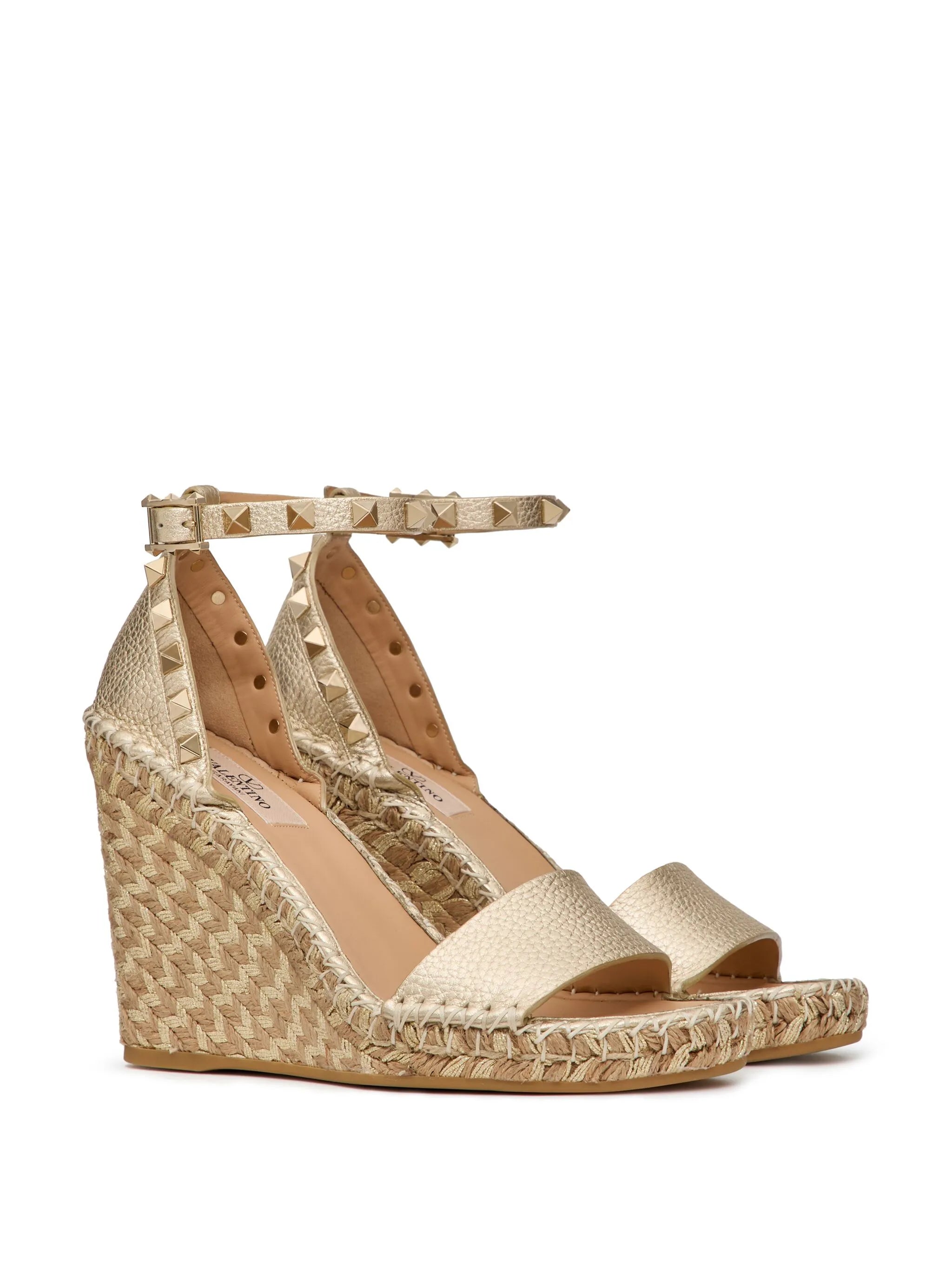 Rockstud wedge sandals