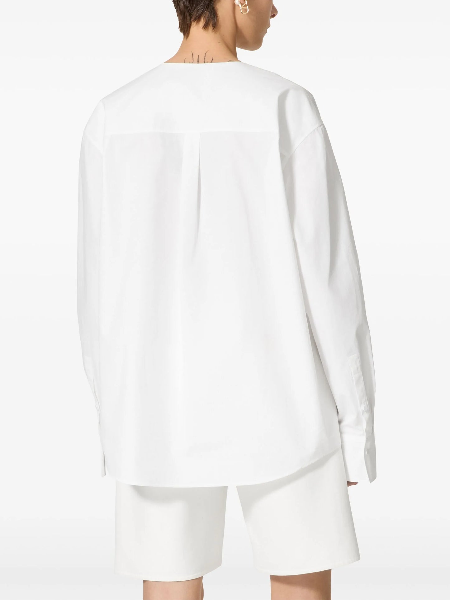 VGold poplin top