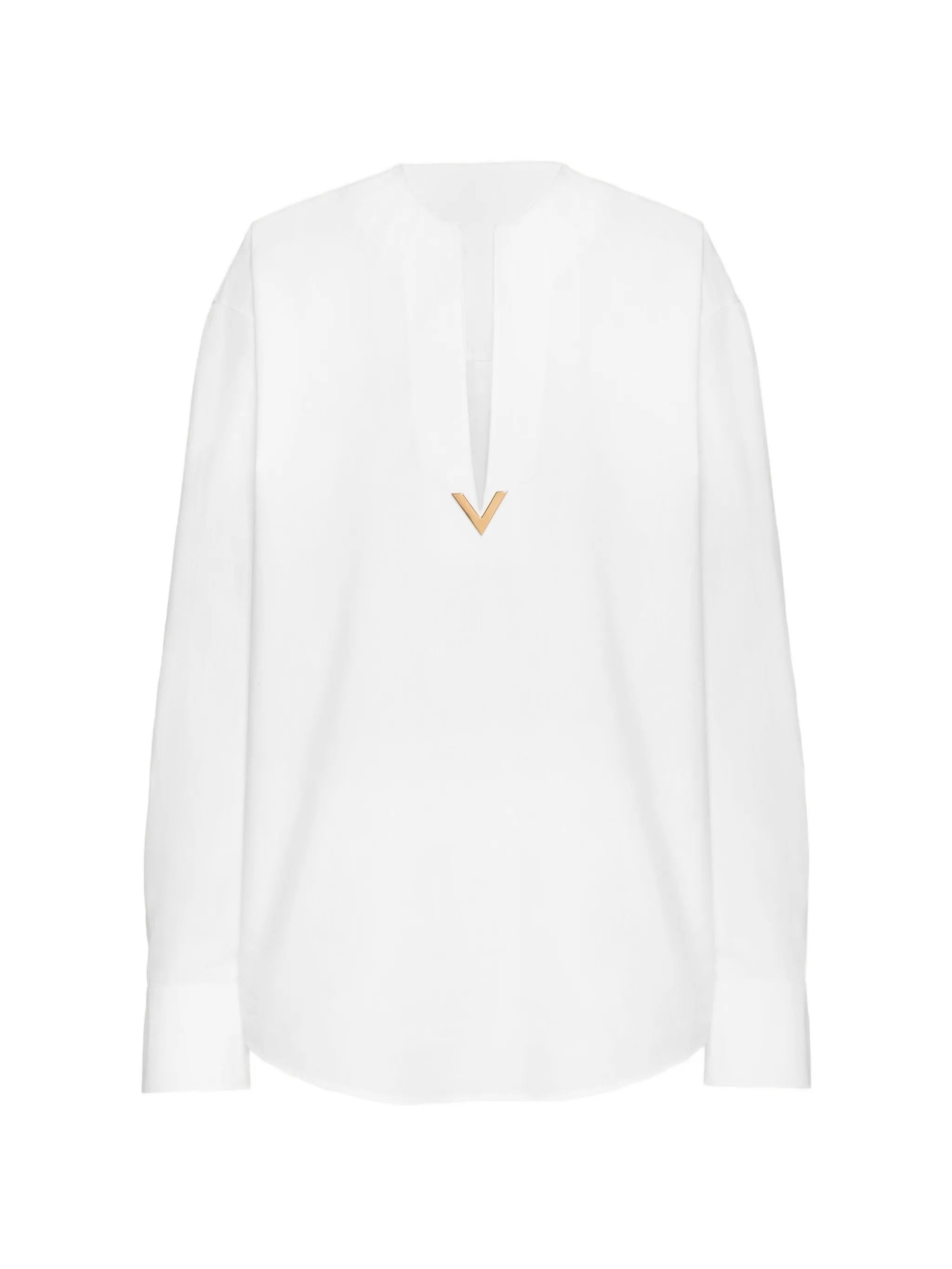 VGold poplin top