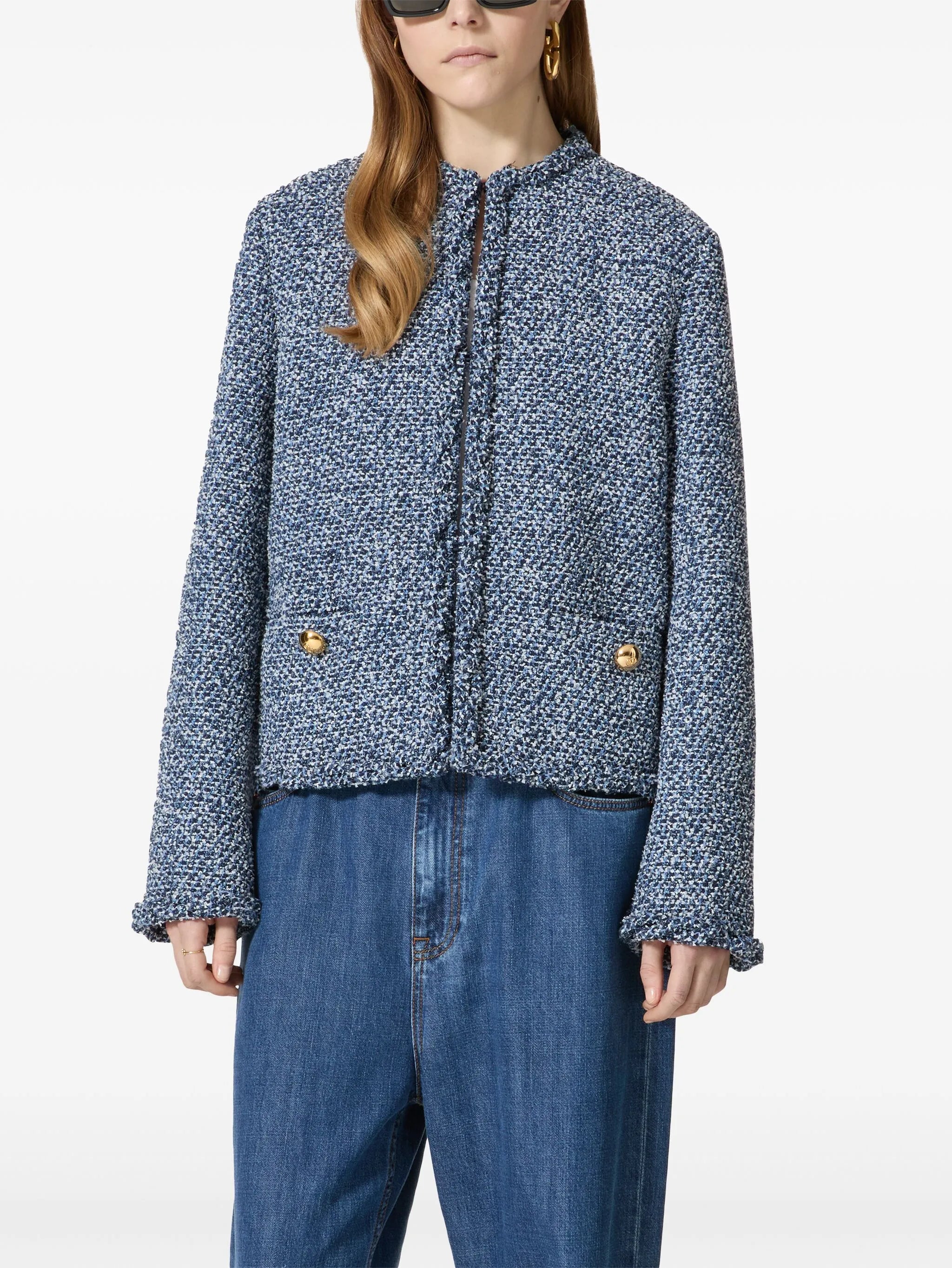 denim tweed jacket