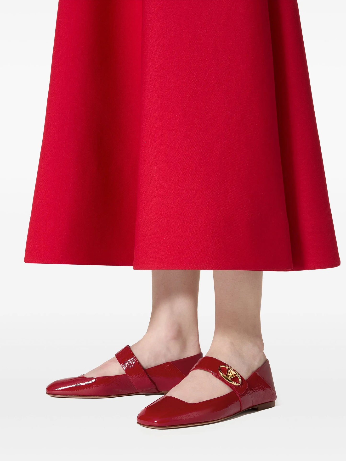 VLogo Locker Mary-Jane ballerina shoes