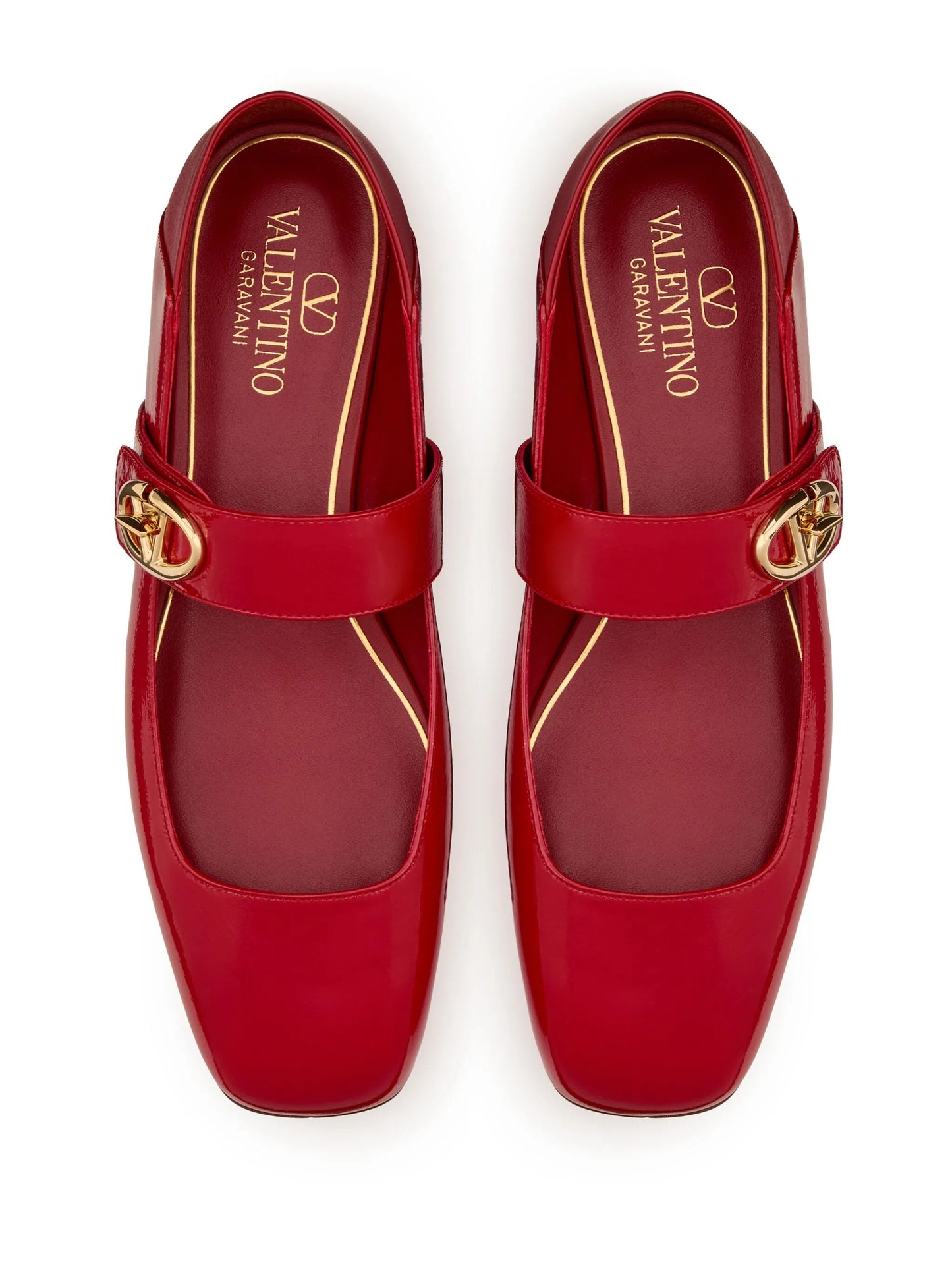 VLogo Locker Mary-Jane ballerina shoes