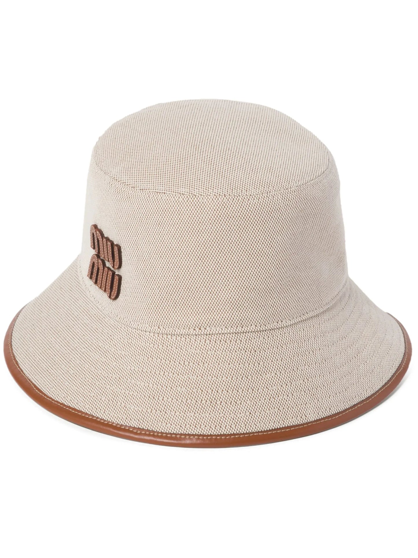 logo-patch canvas bucket hat