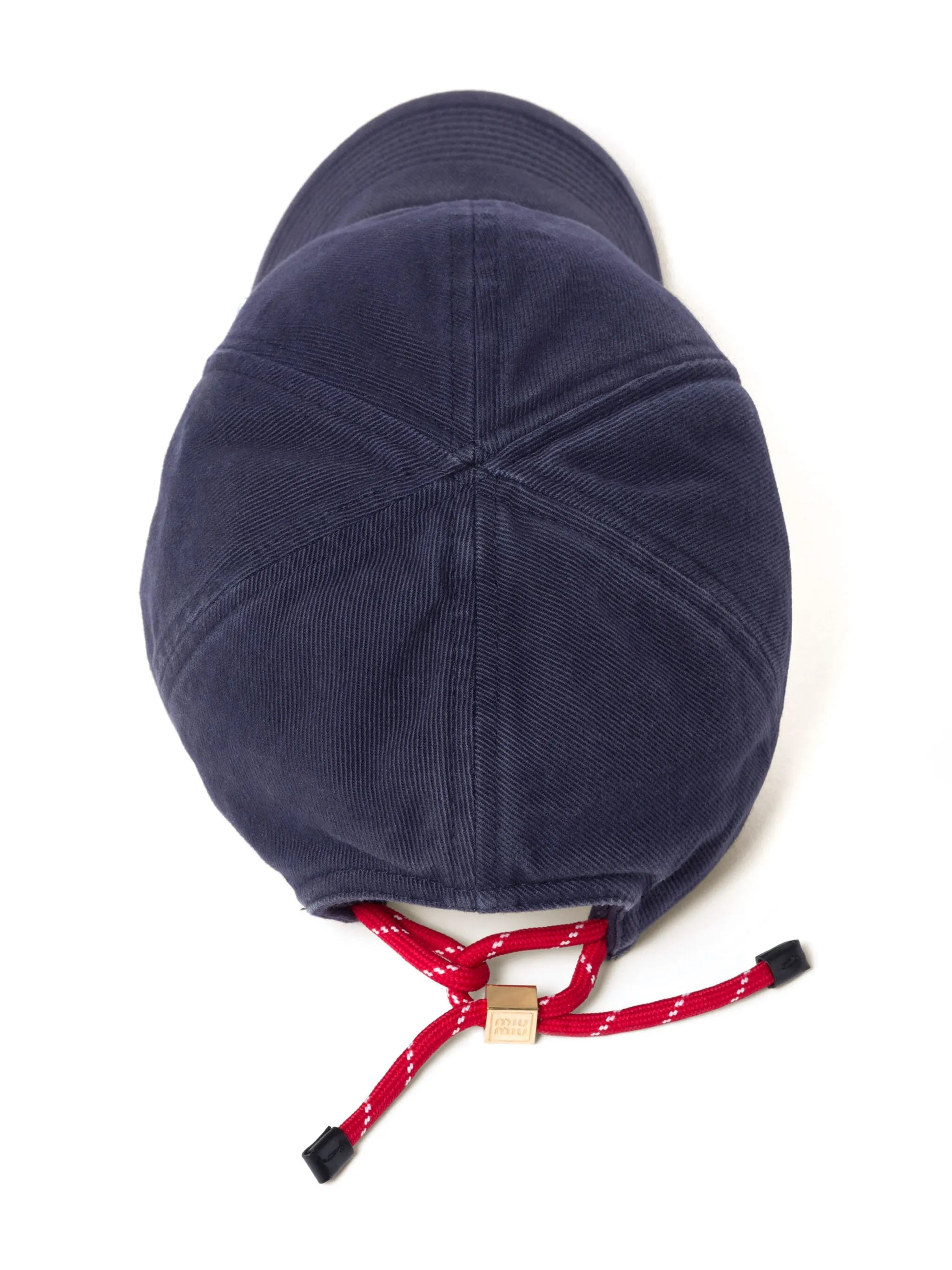 logo-embroidered denim baseball cap