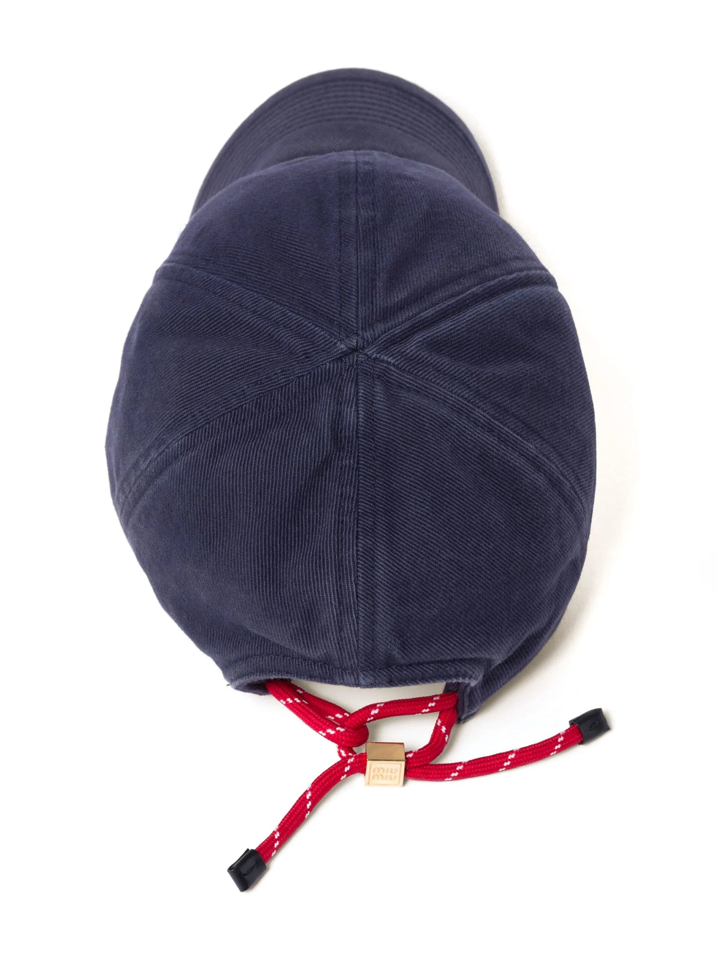 logo-embroidered denim baseball cap