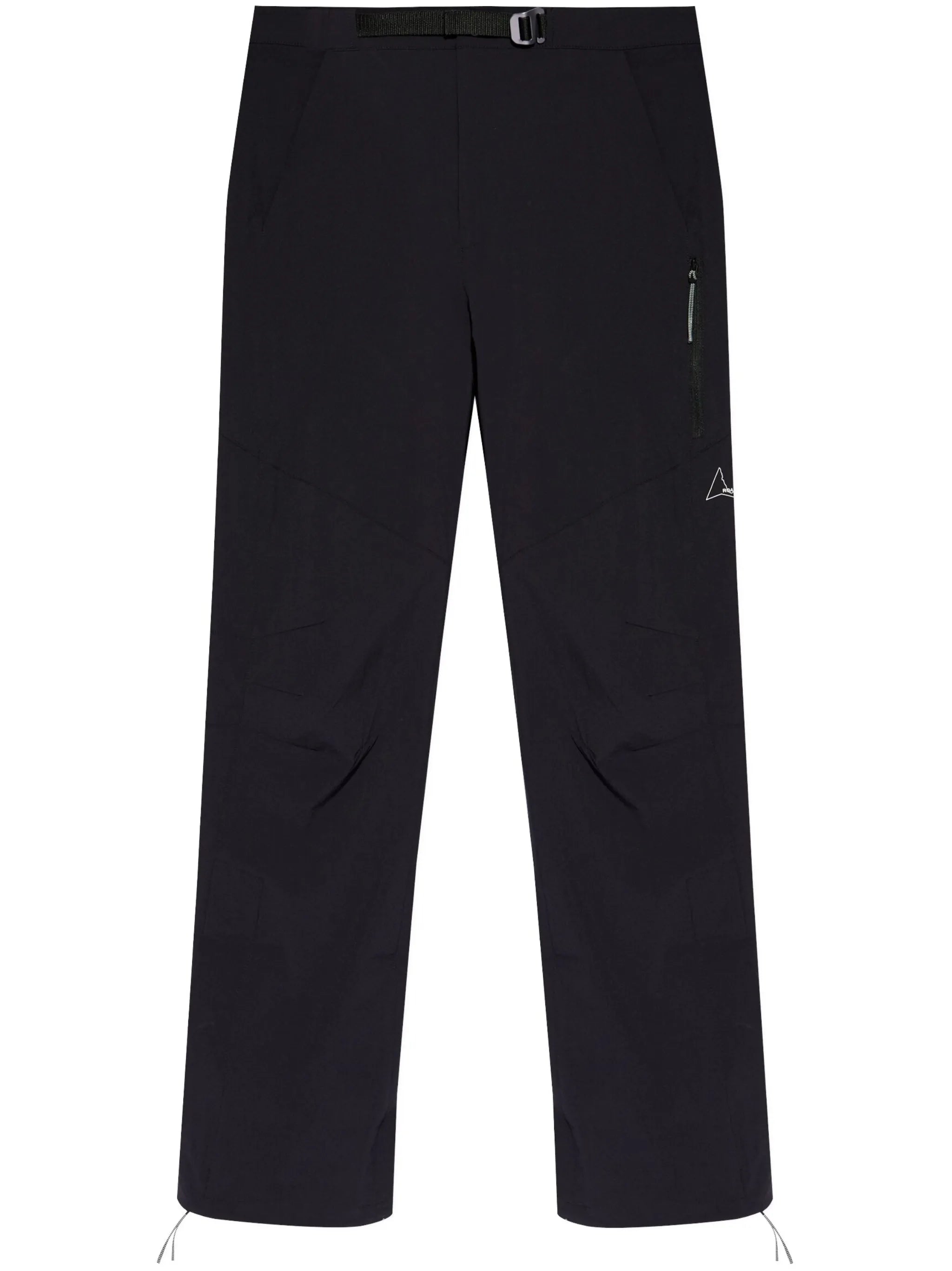 logo-engraved tapered trousers