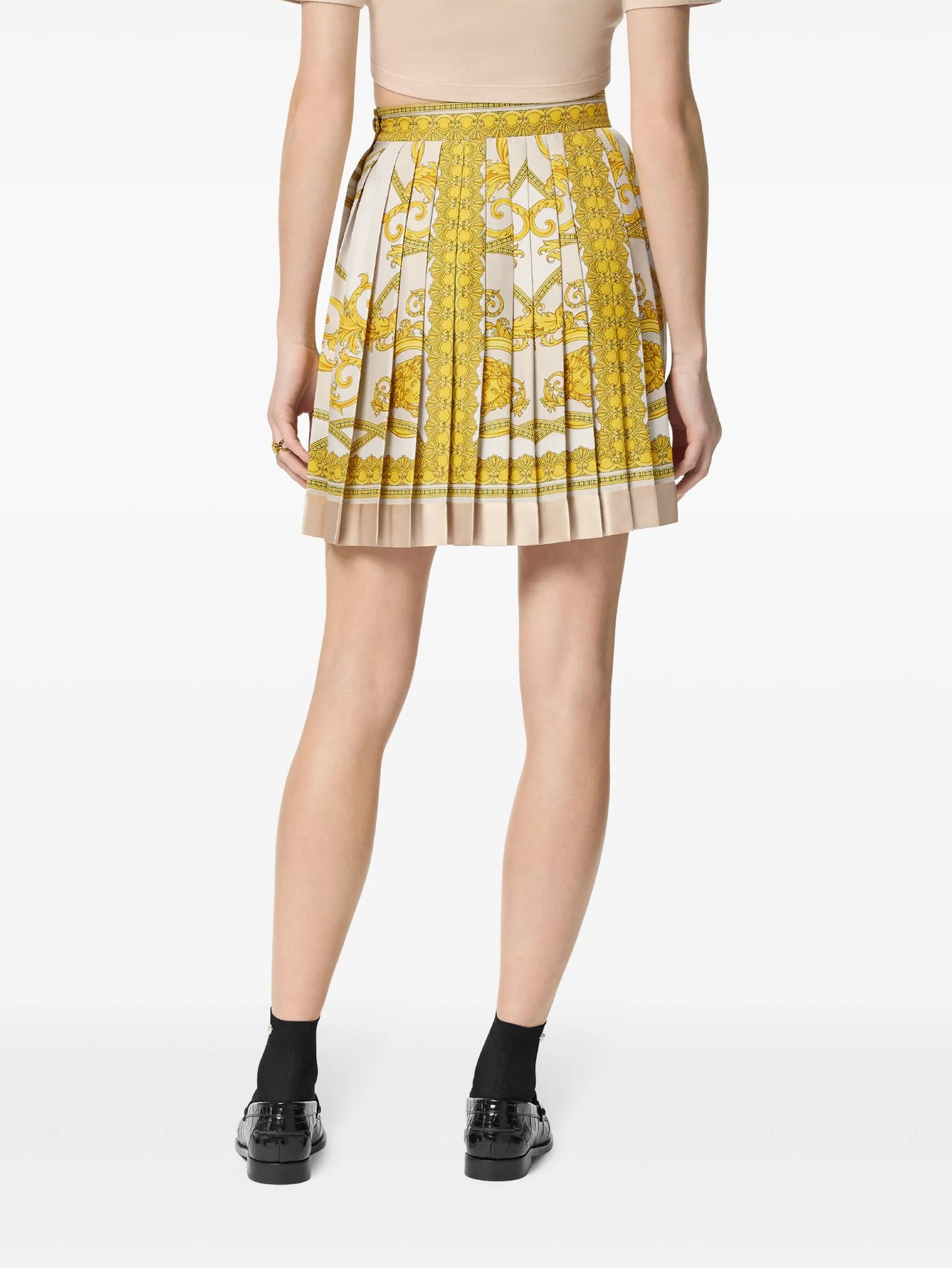 La Coupe des Dieux pleated silk skirt
