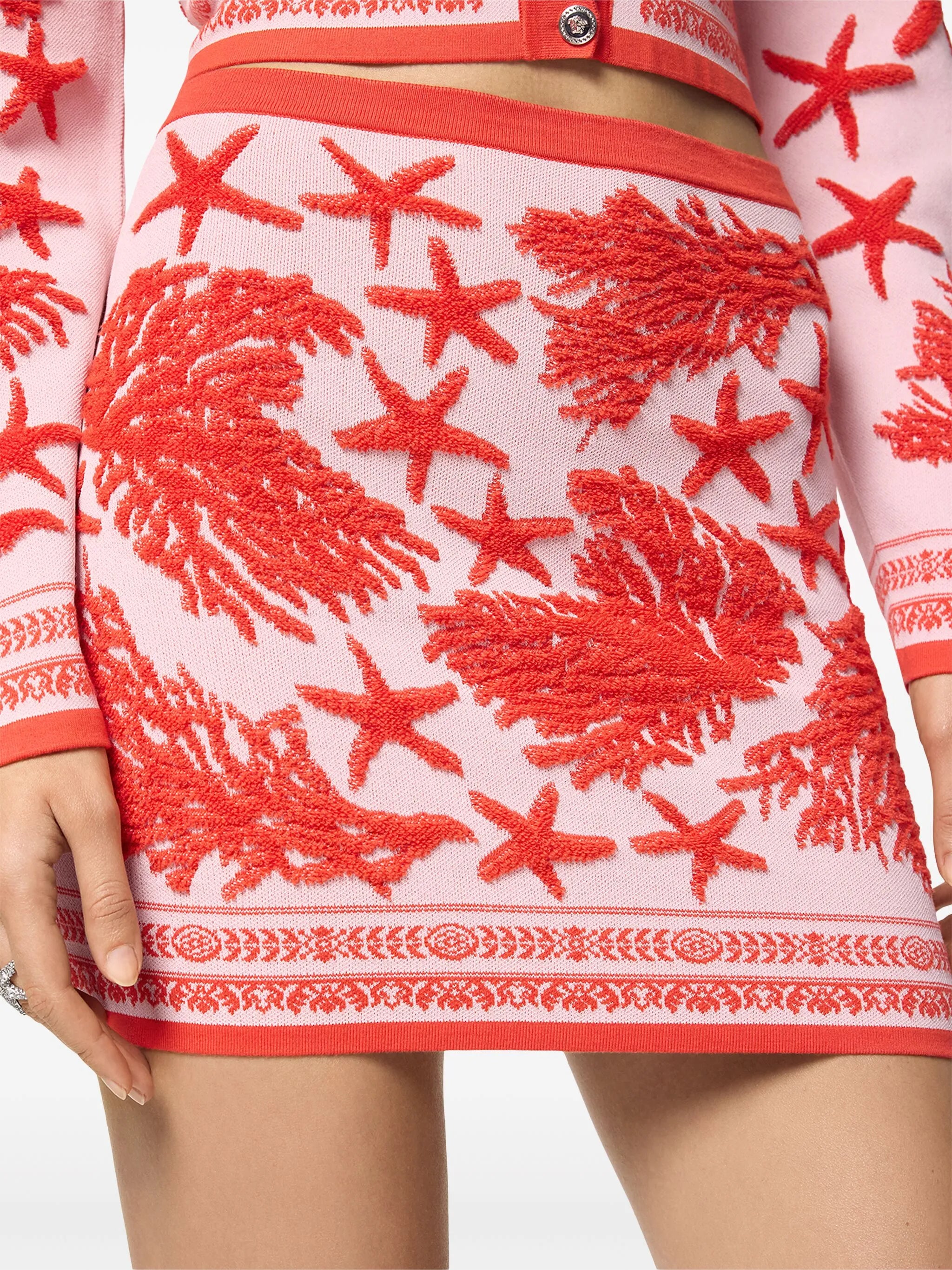 Barocco Sea knitted mini skirt