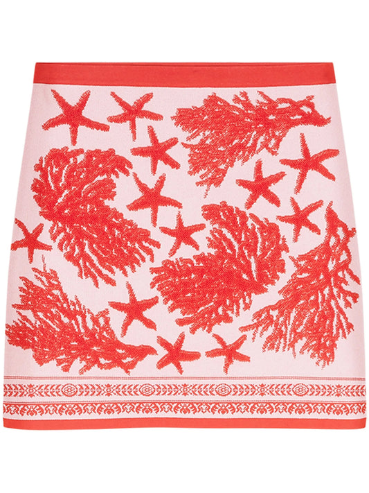 Barocco Sea knitted mini skirt