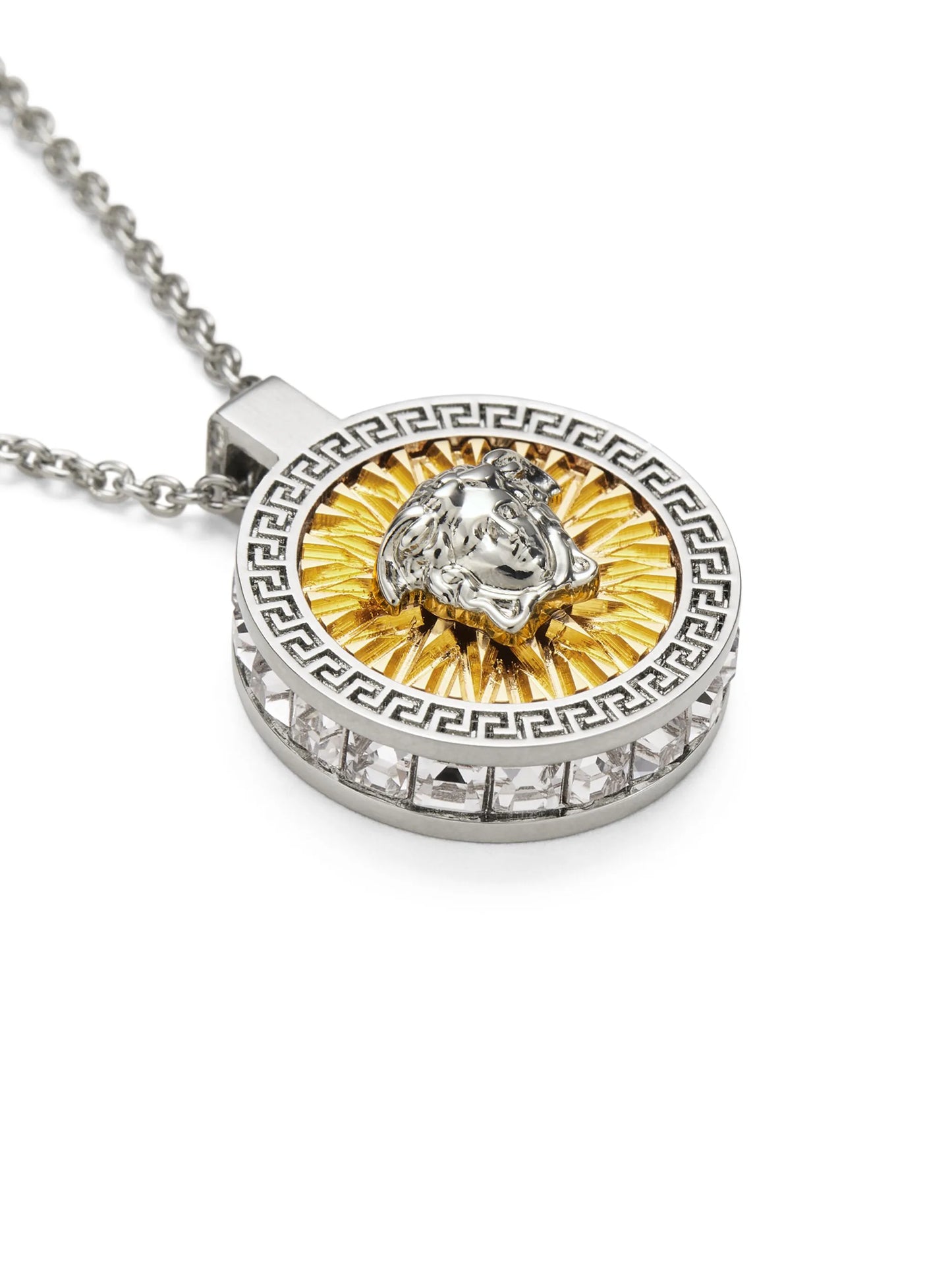 Icon crystal-embellished necklace