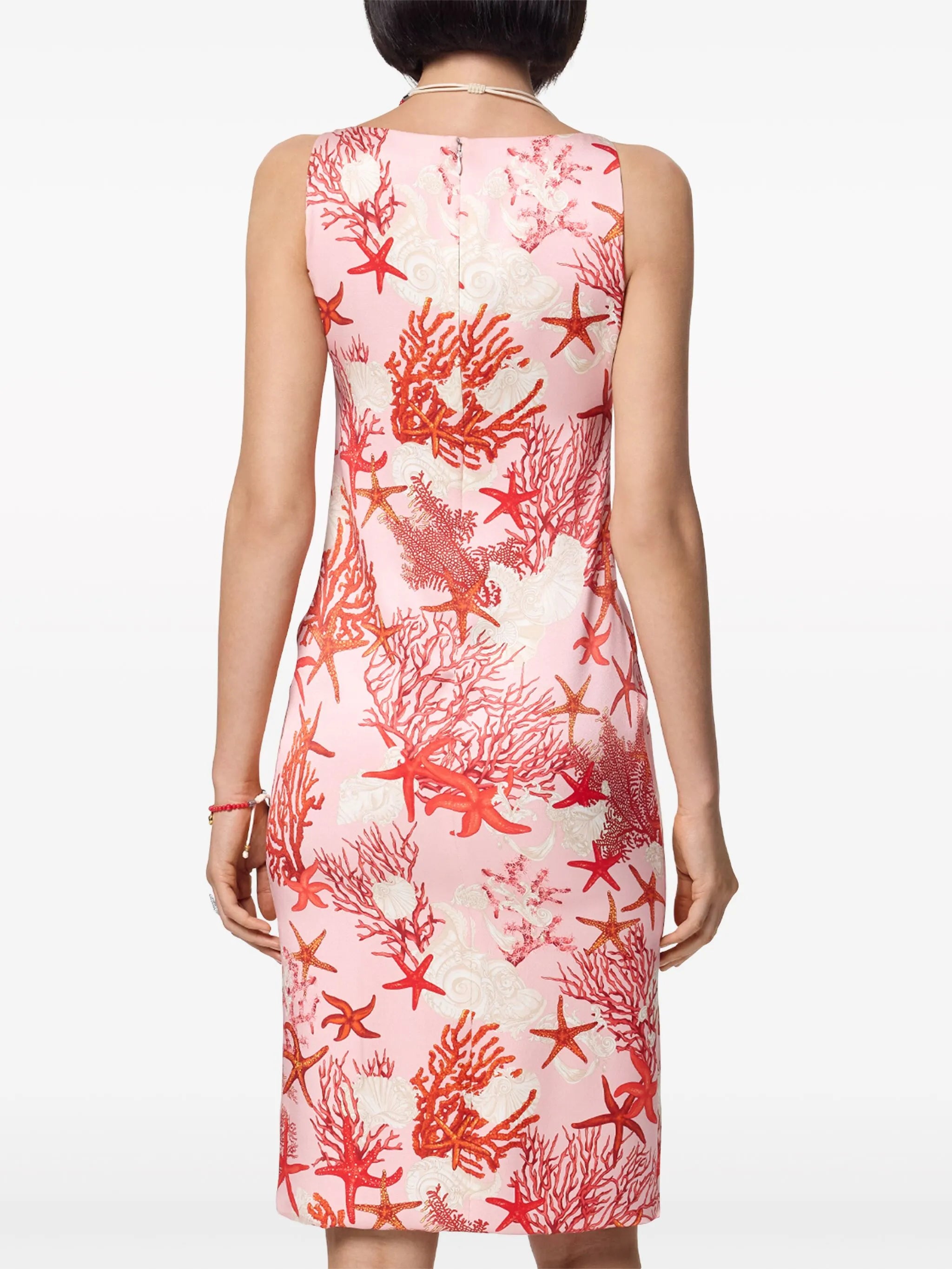 Barocco Sea silk slip dress