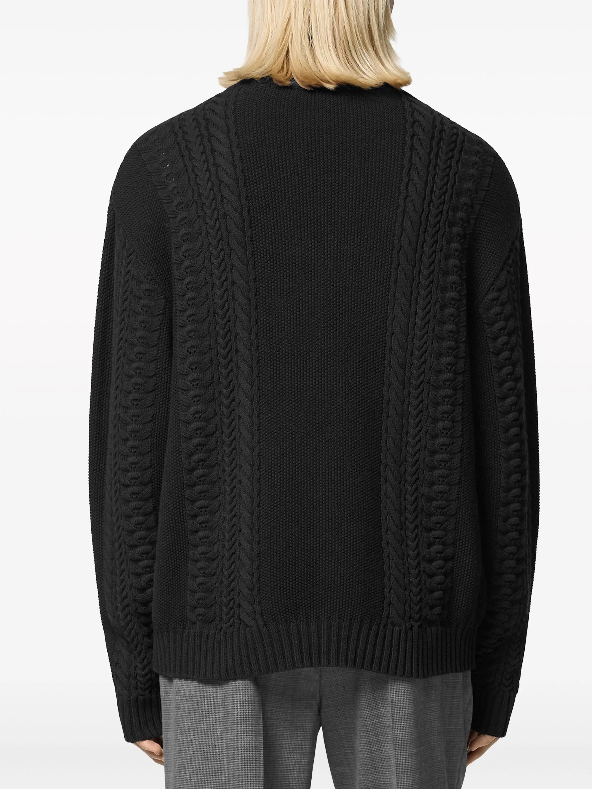 Medusa Milano cable-knit sweater