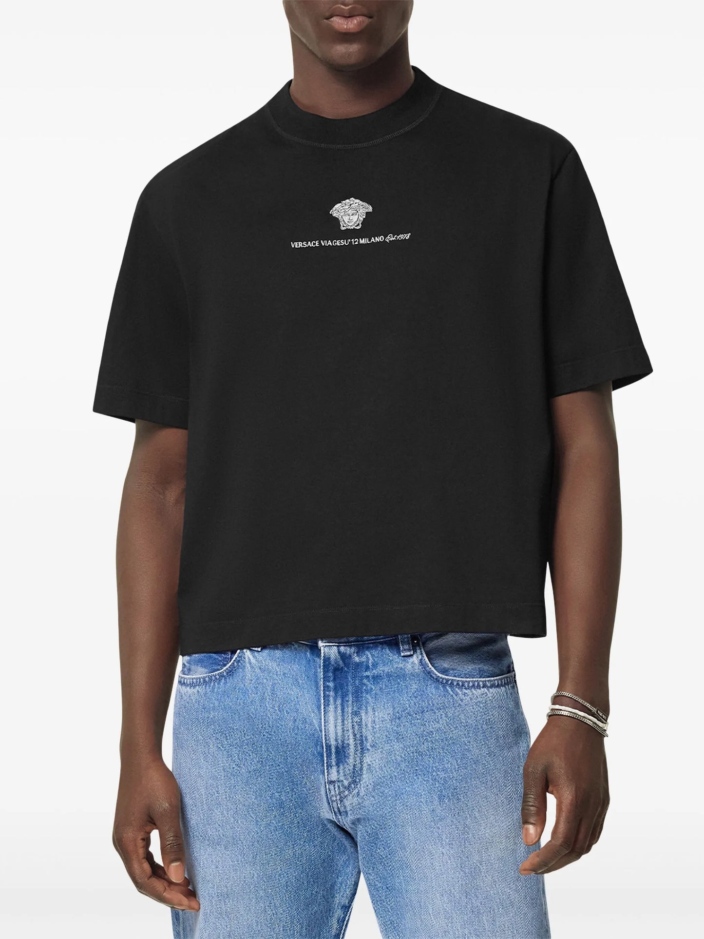 Medusa Milano embroidered T-shirt