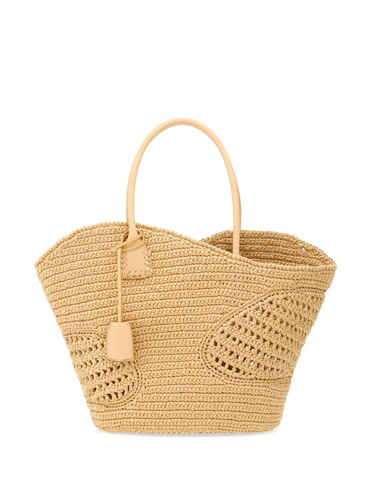 Canvas cut-out tote bag