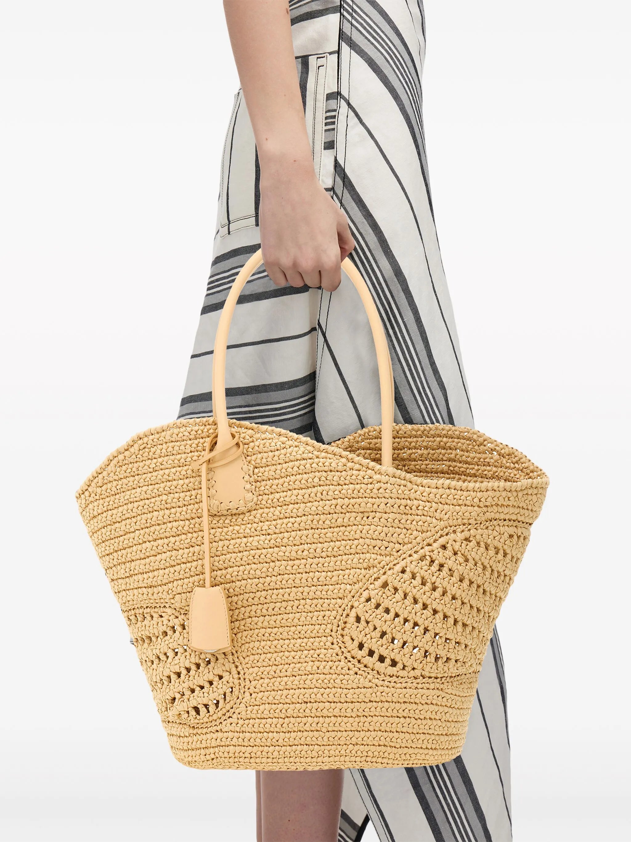 Canvas cut-out tote bag