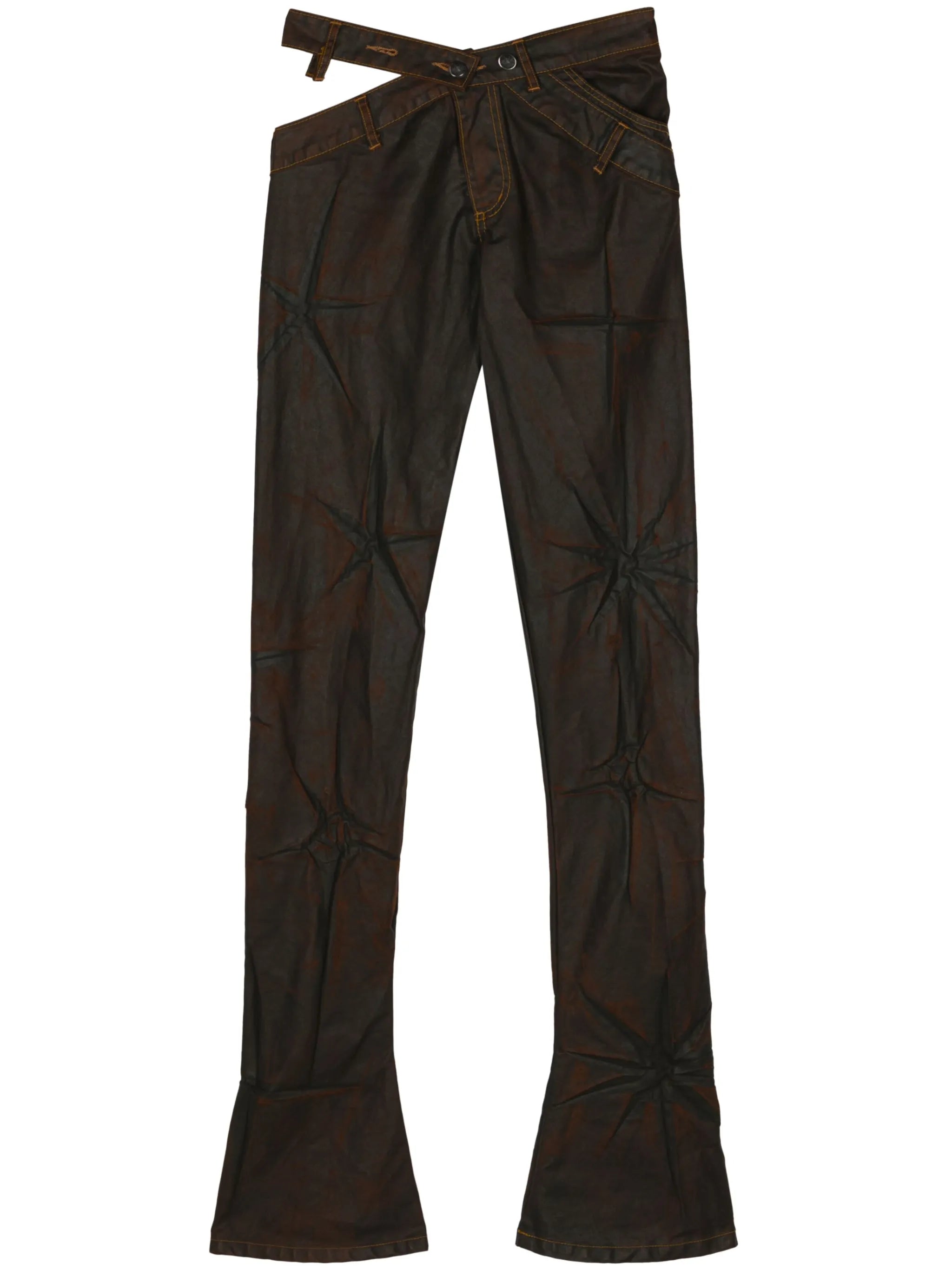 Bias Cut flared trousers