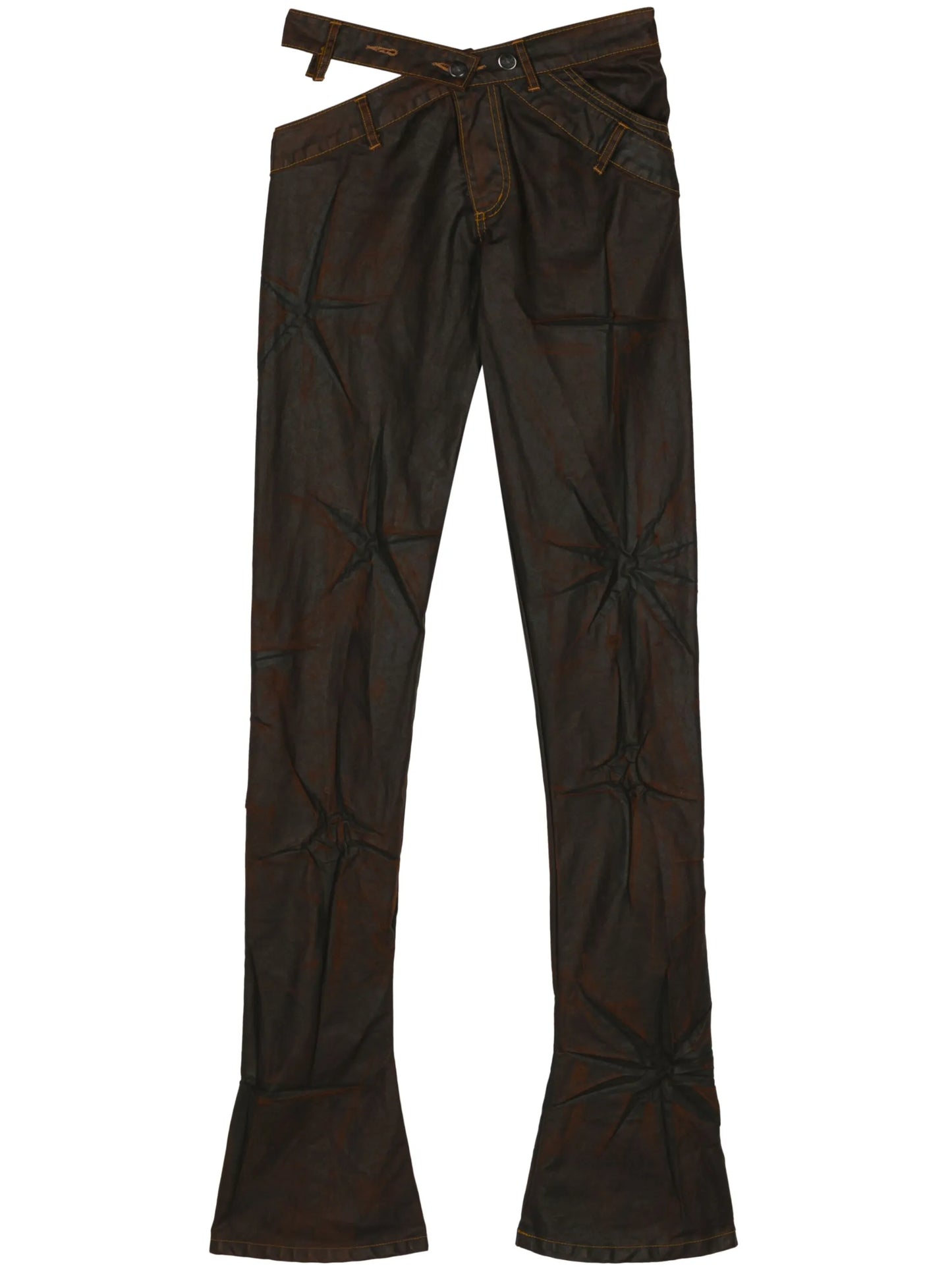 Bias Cut flared trousers