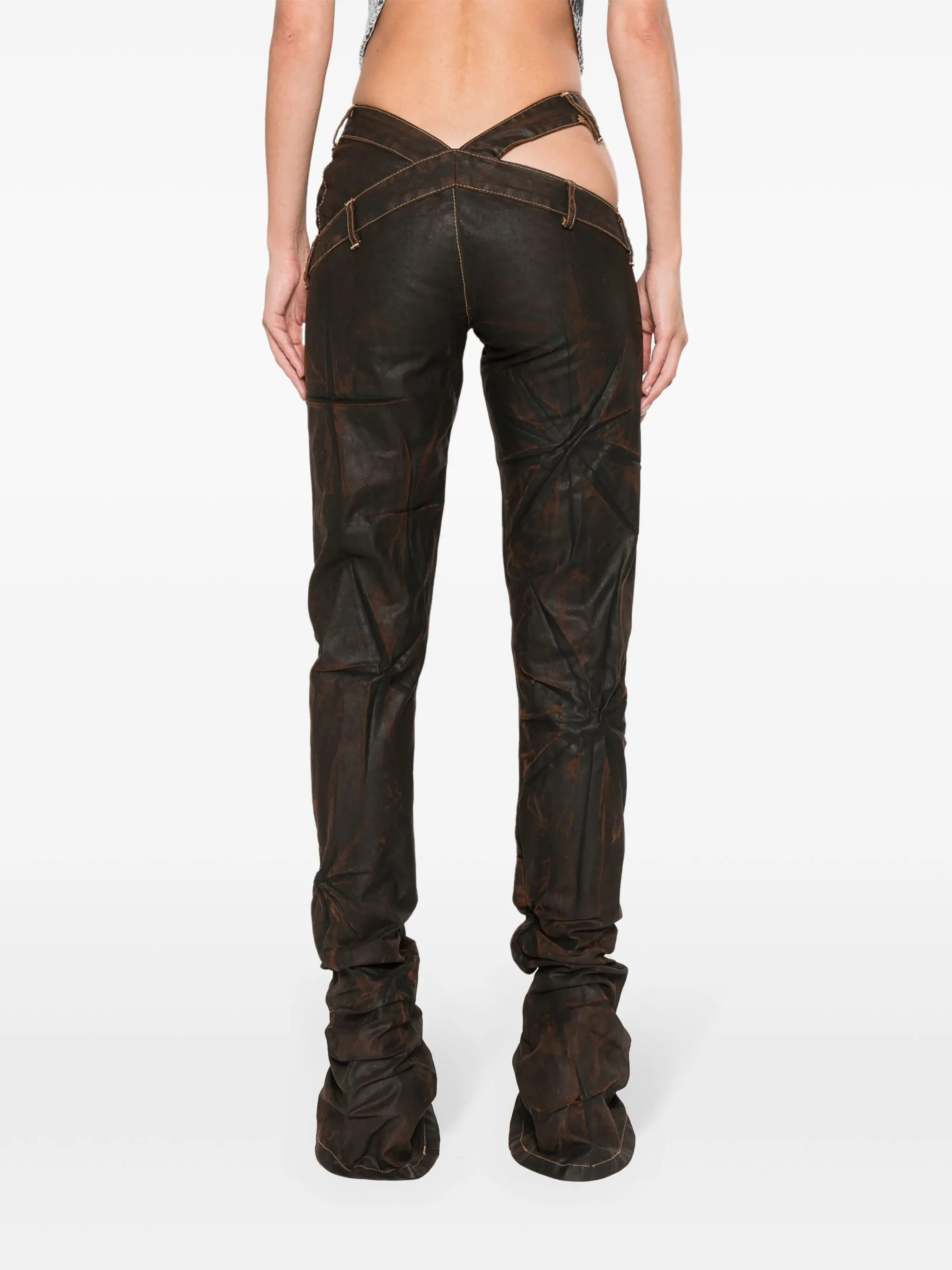 Bias Cut flared trousers