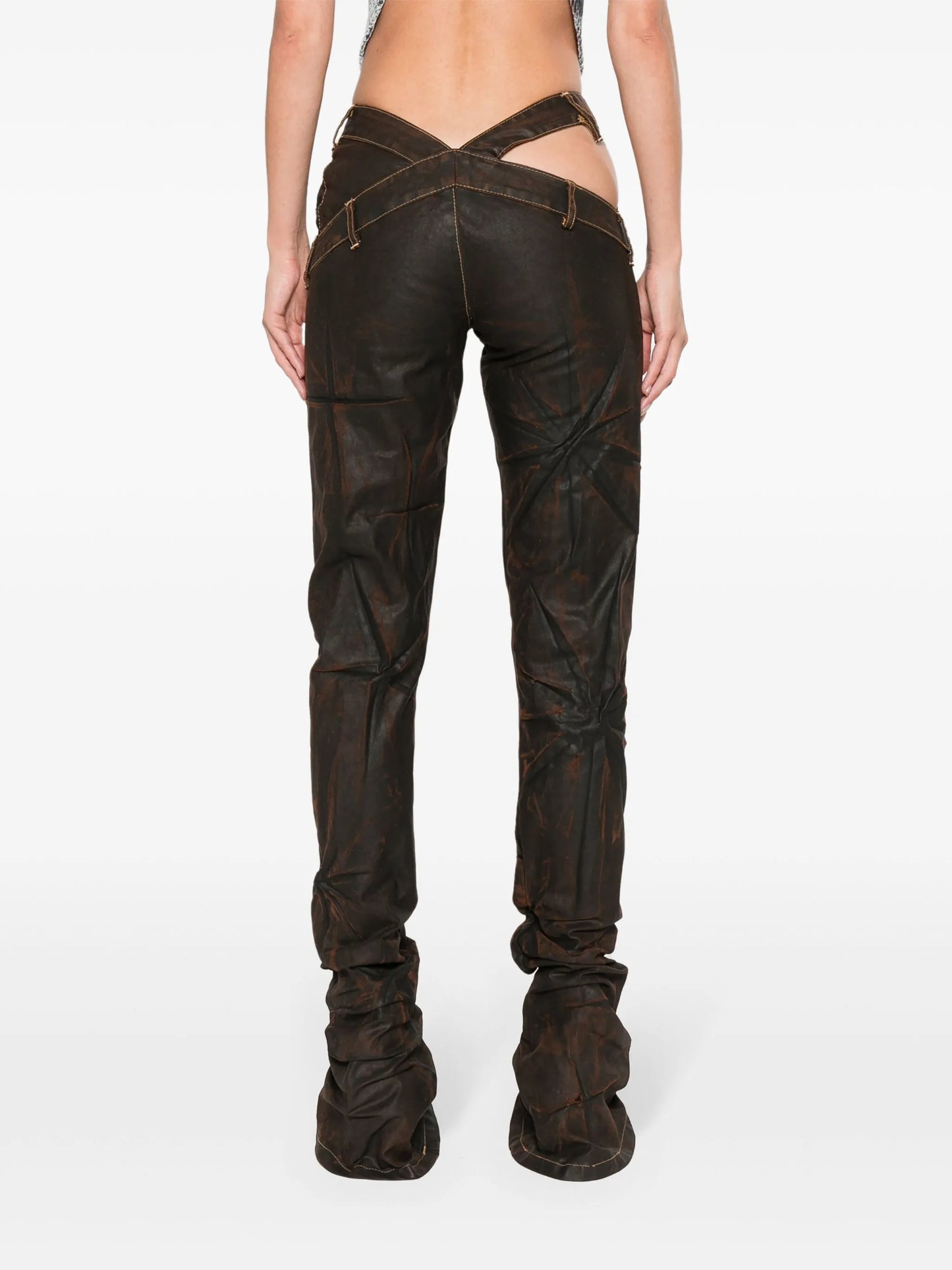Bias Cut flared trousers