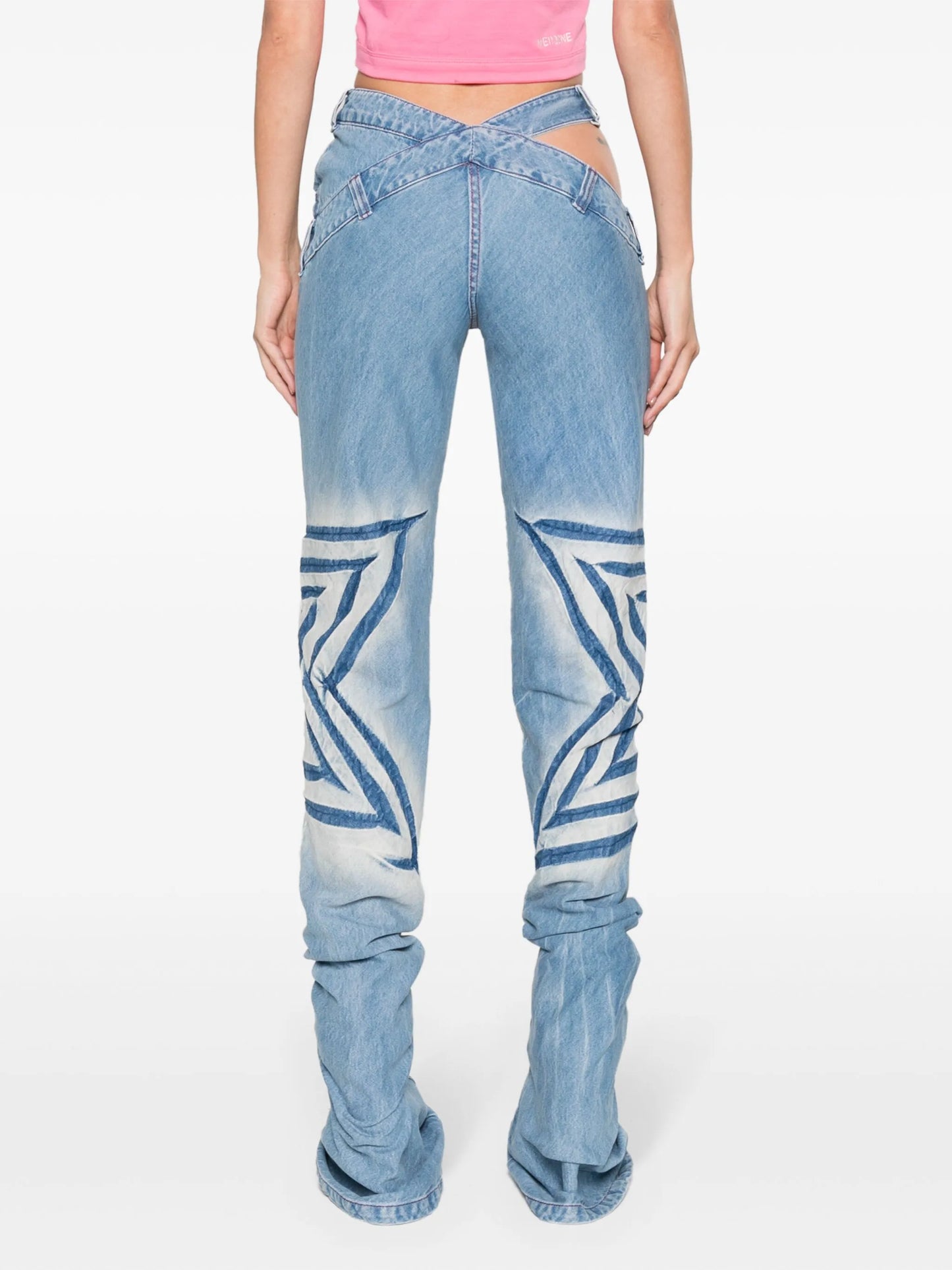 low-rise bootcut jeans