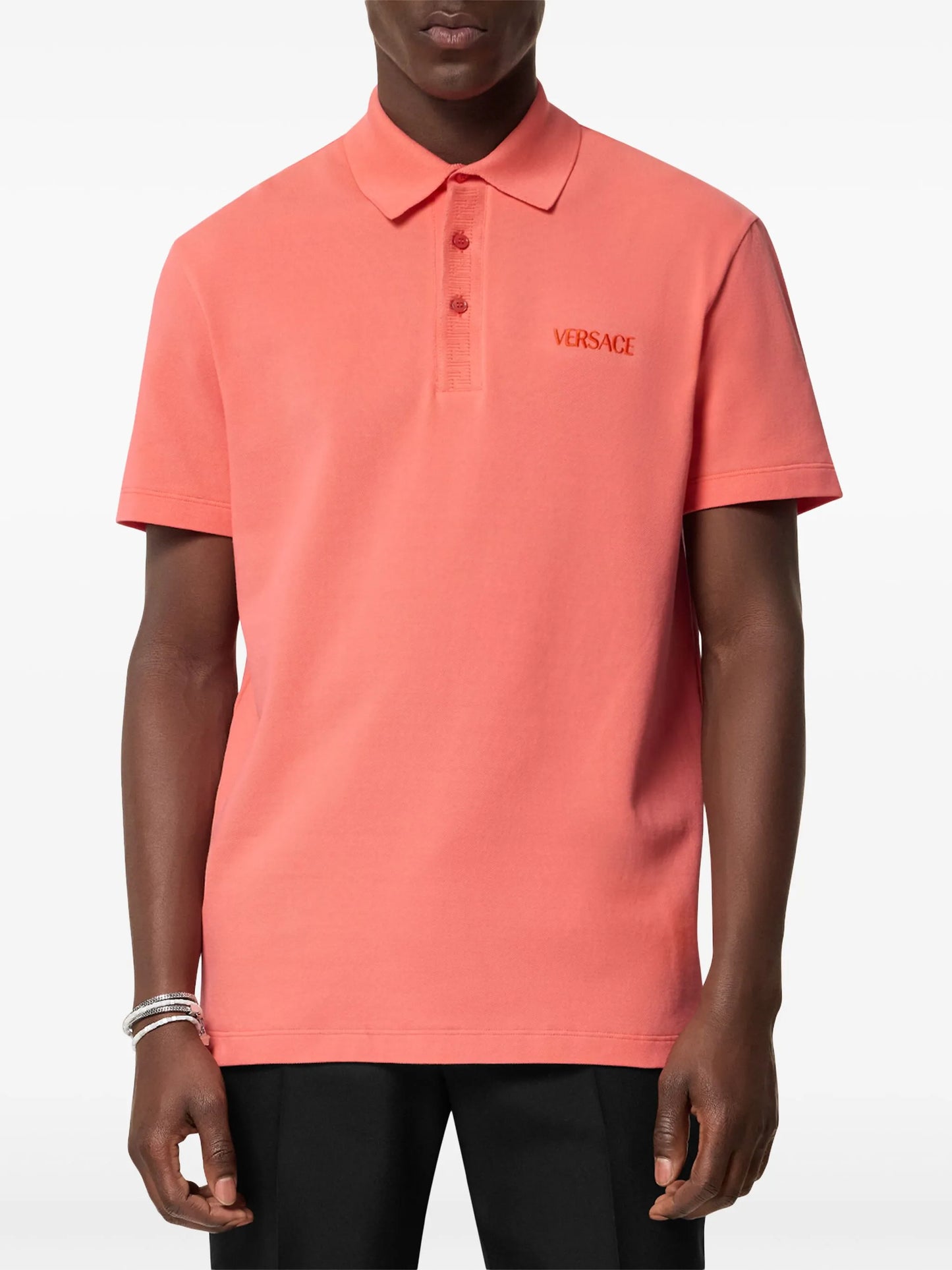 logo-embroidered polo shirt