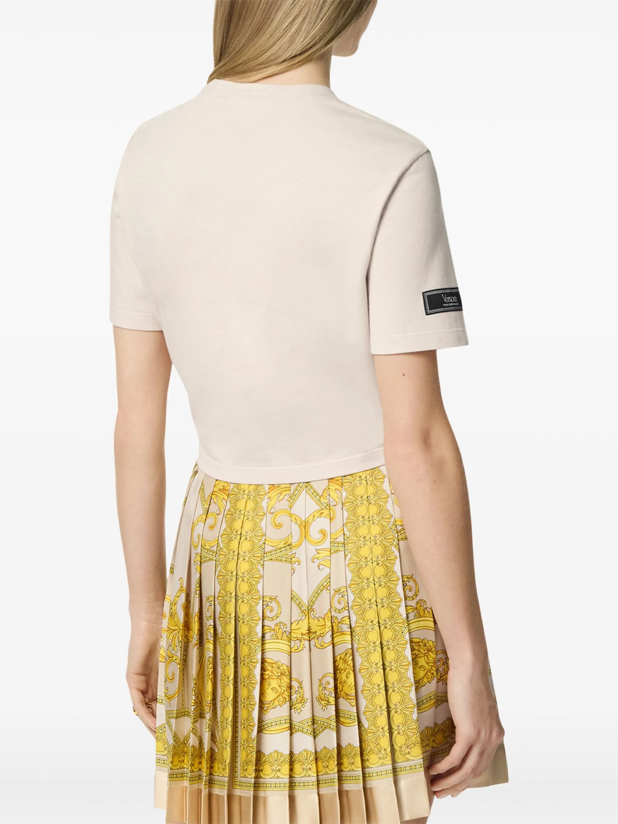 Safety Pin cropped T-shirt