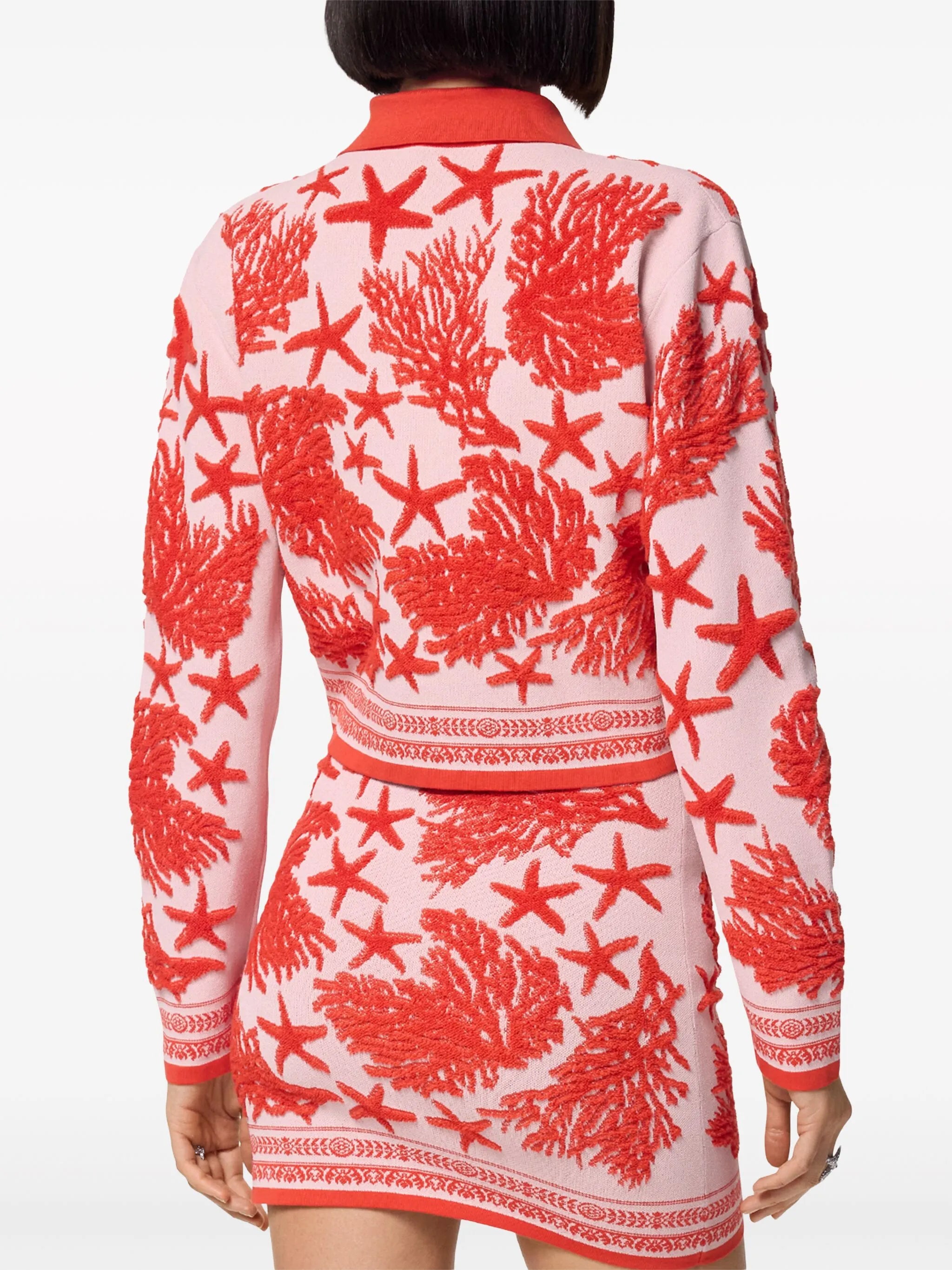 Barocco Sea polo cardigan