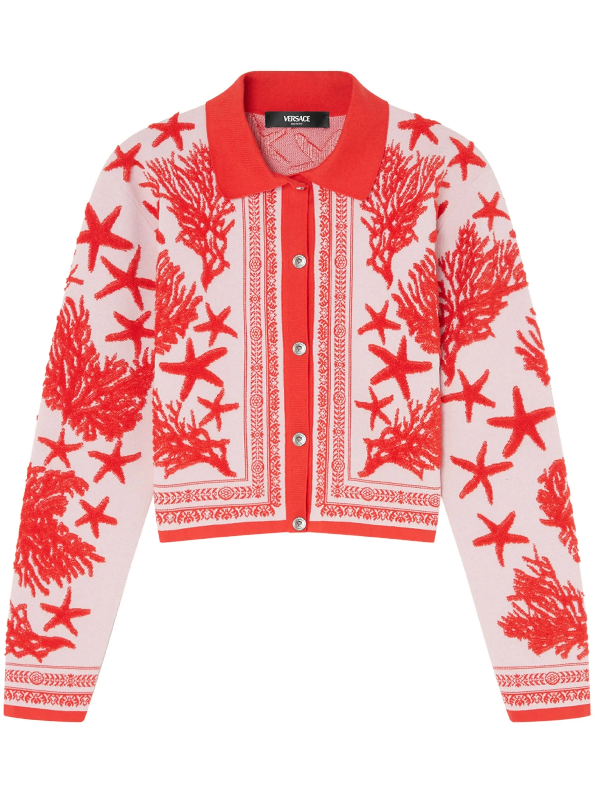 Barocco Sea polo cardigan