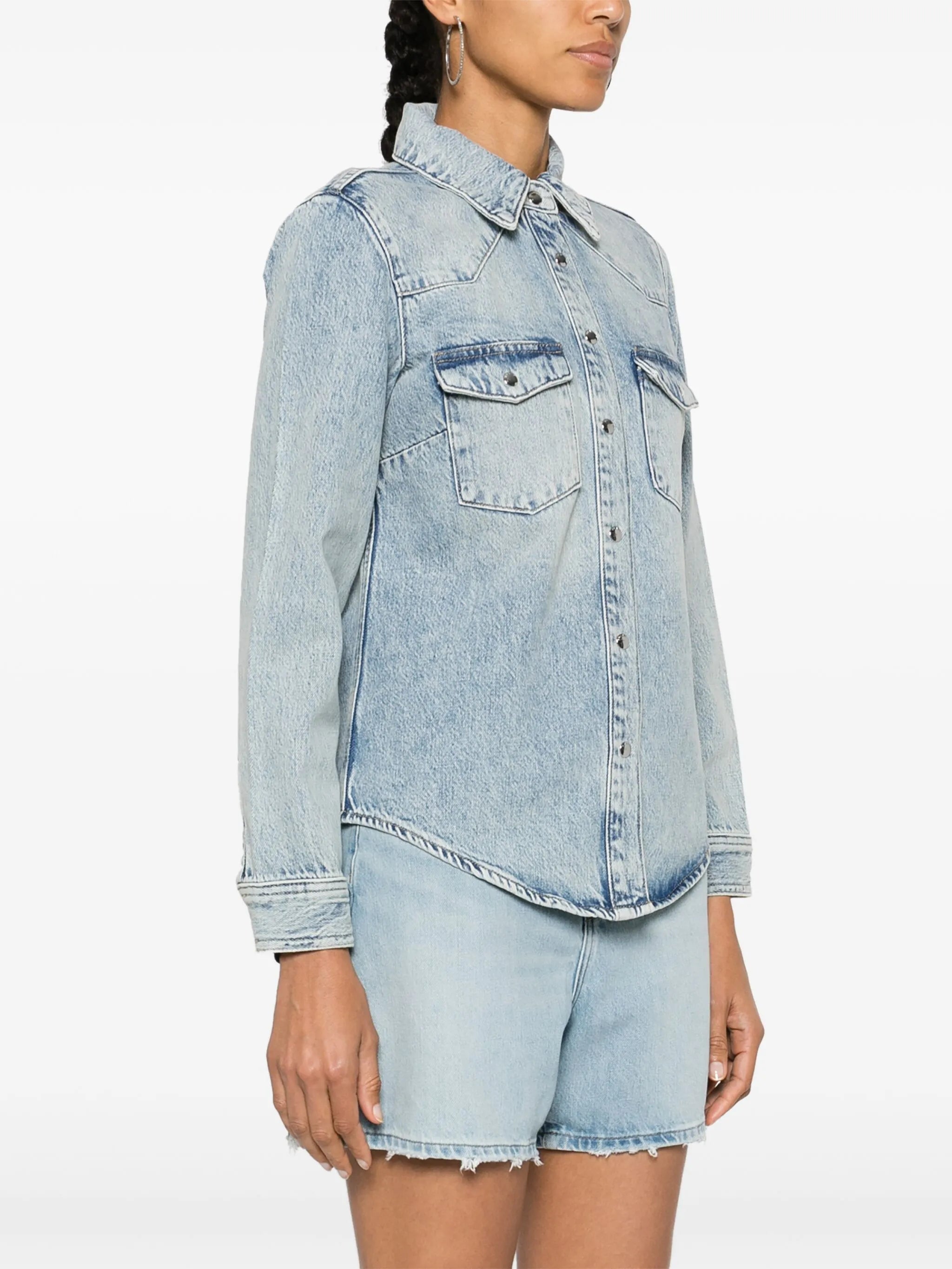 Heritage washed-denim shirt
