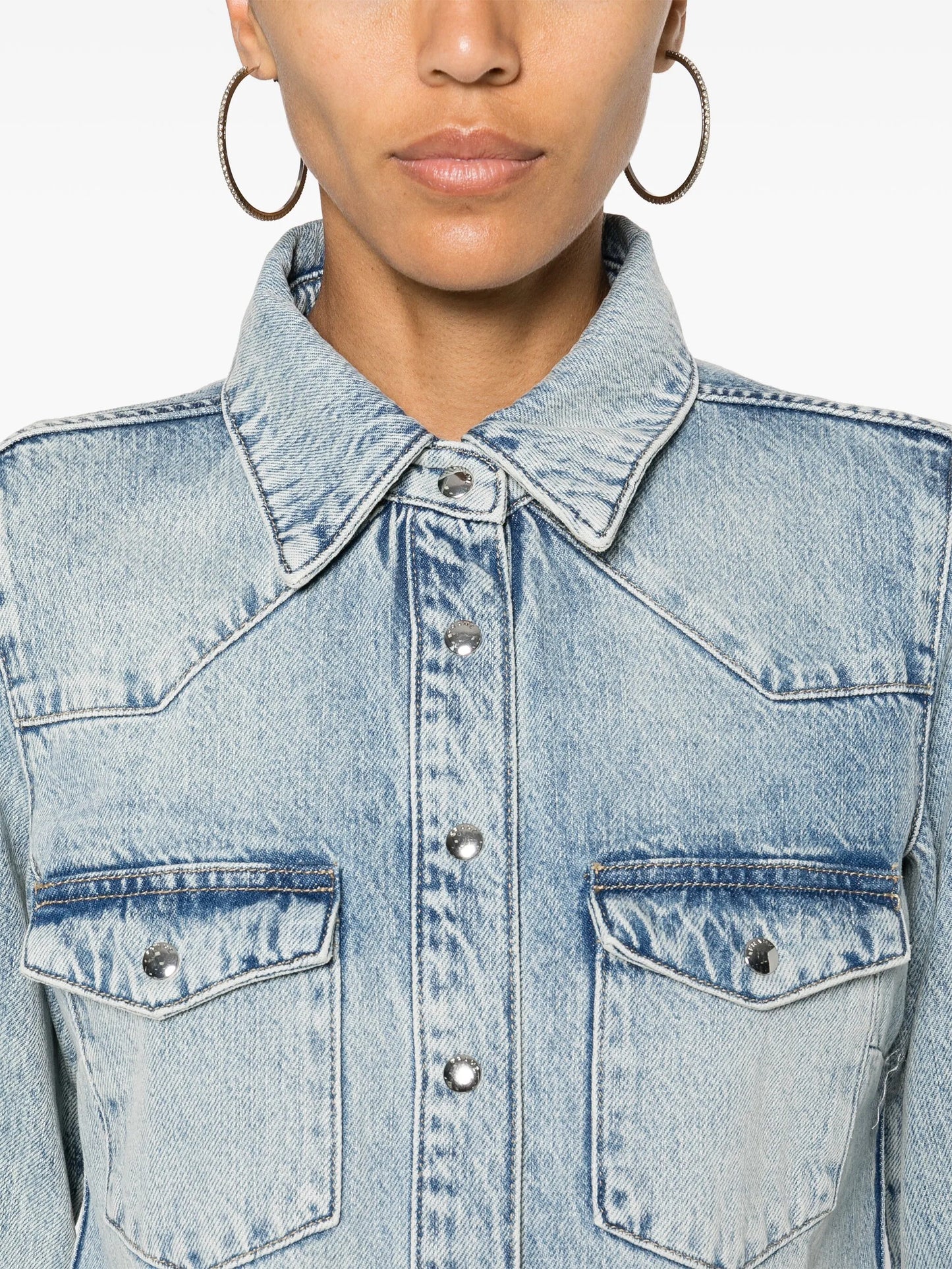 Heritage washed-denim shirt
