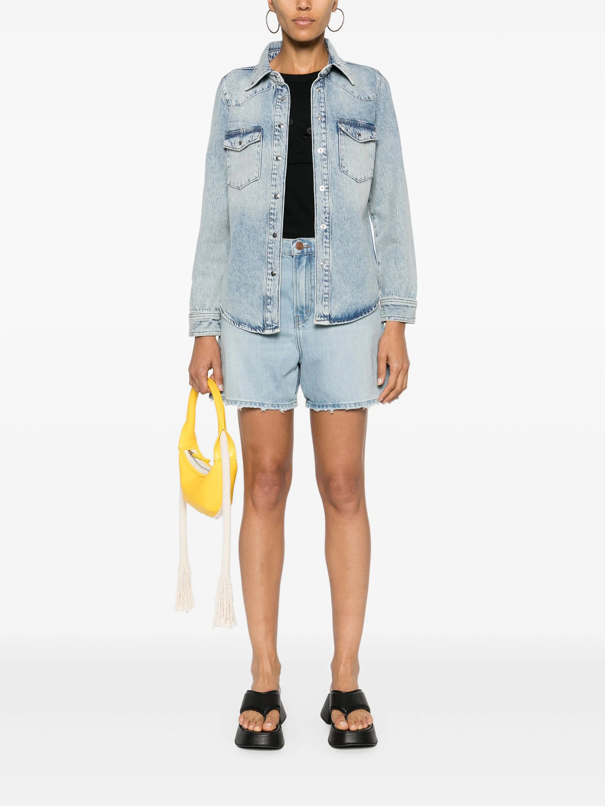 Heritage washed-denim shirt