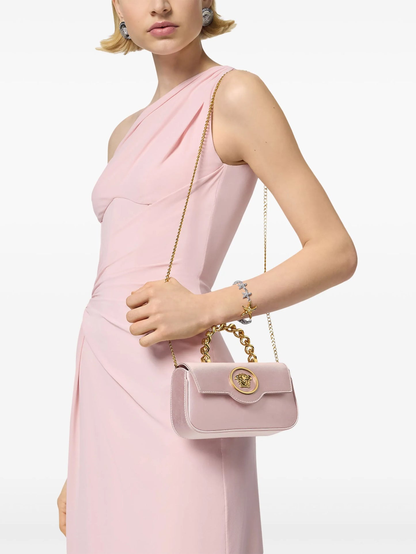 La Medusa satin mini bag