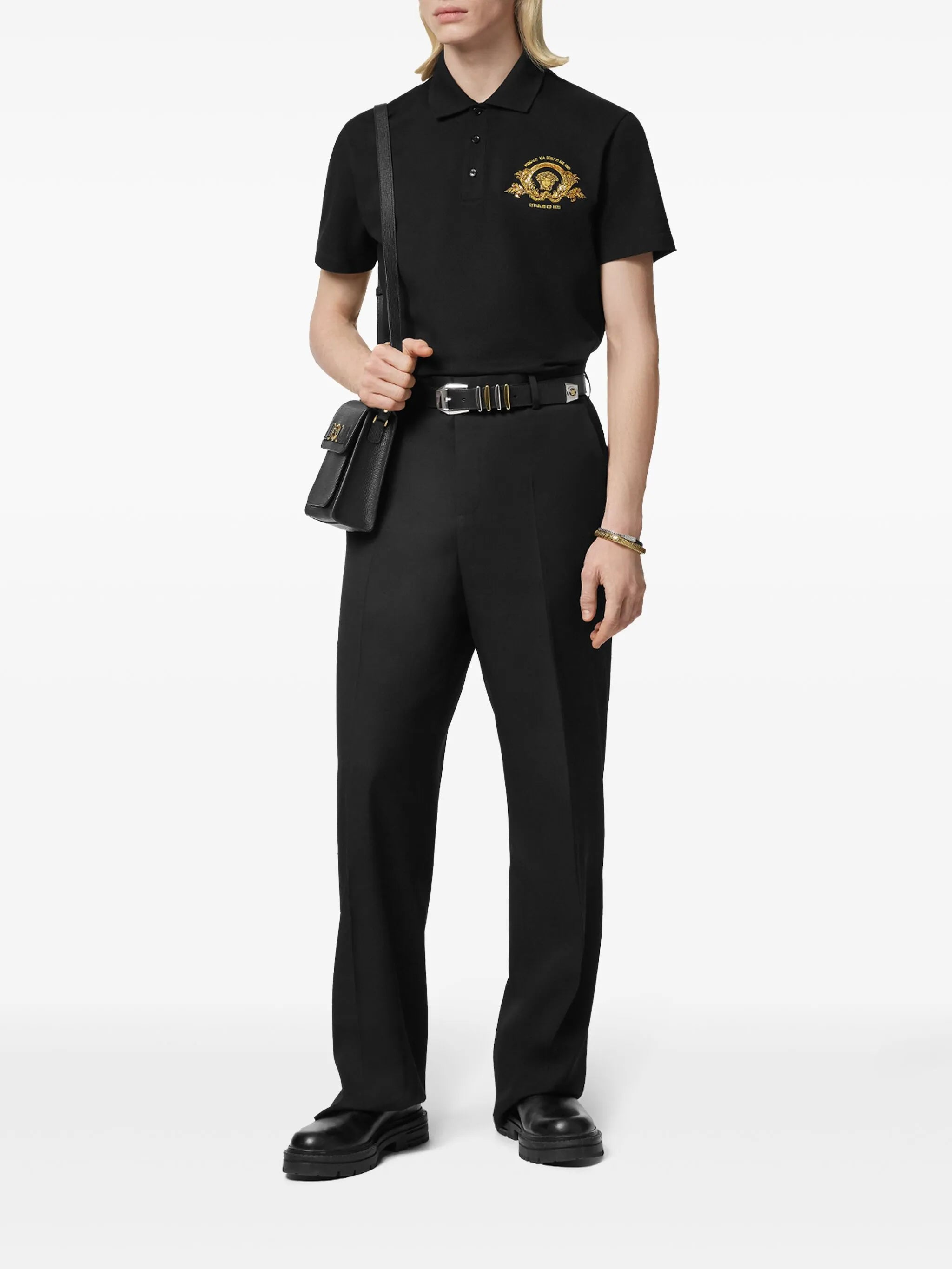 Coupe Blason embroidered polo shirt