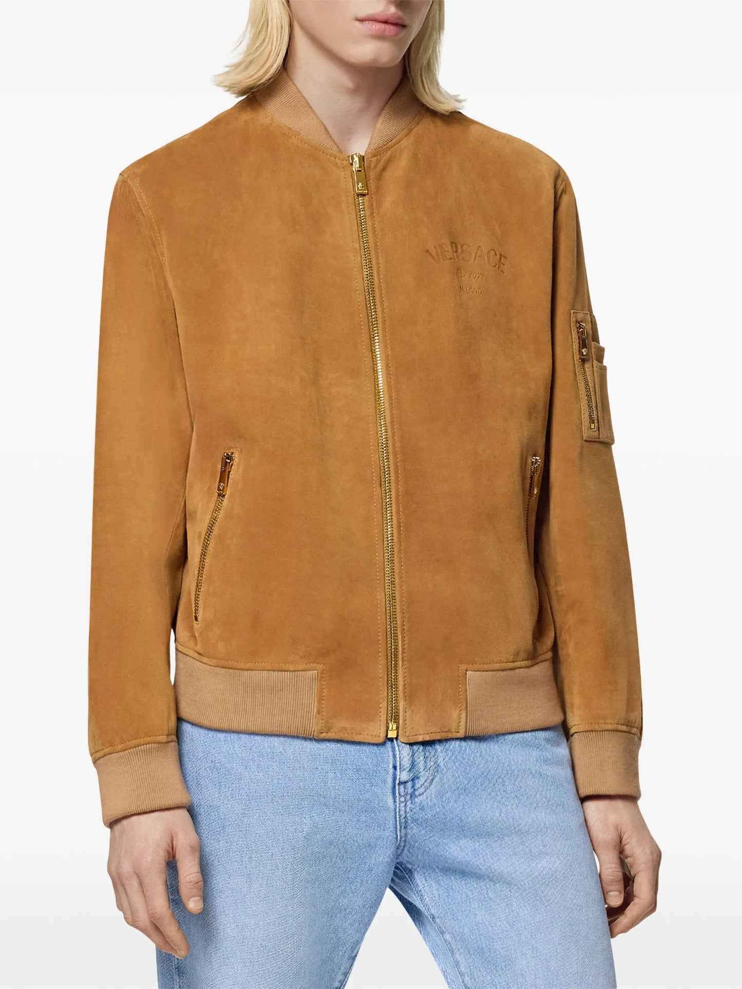suede bomber jacket