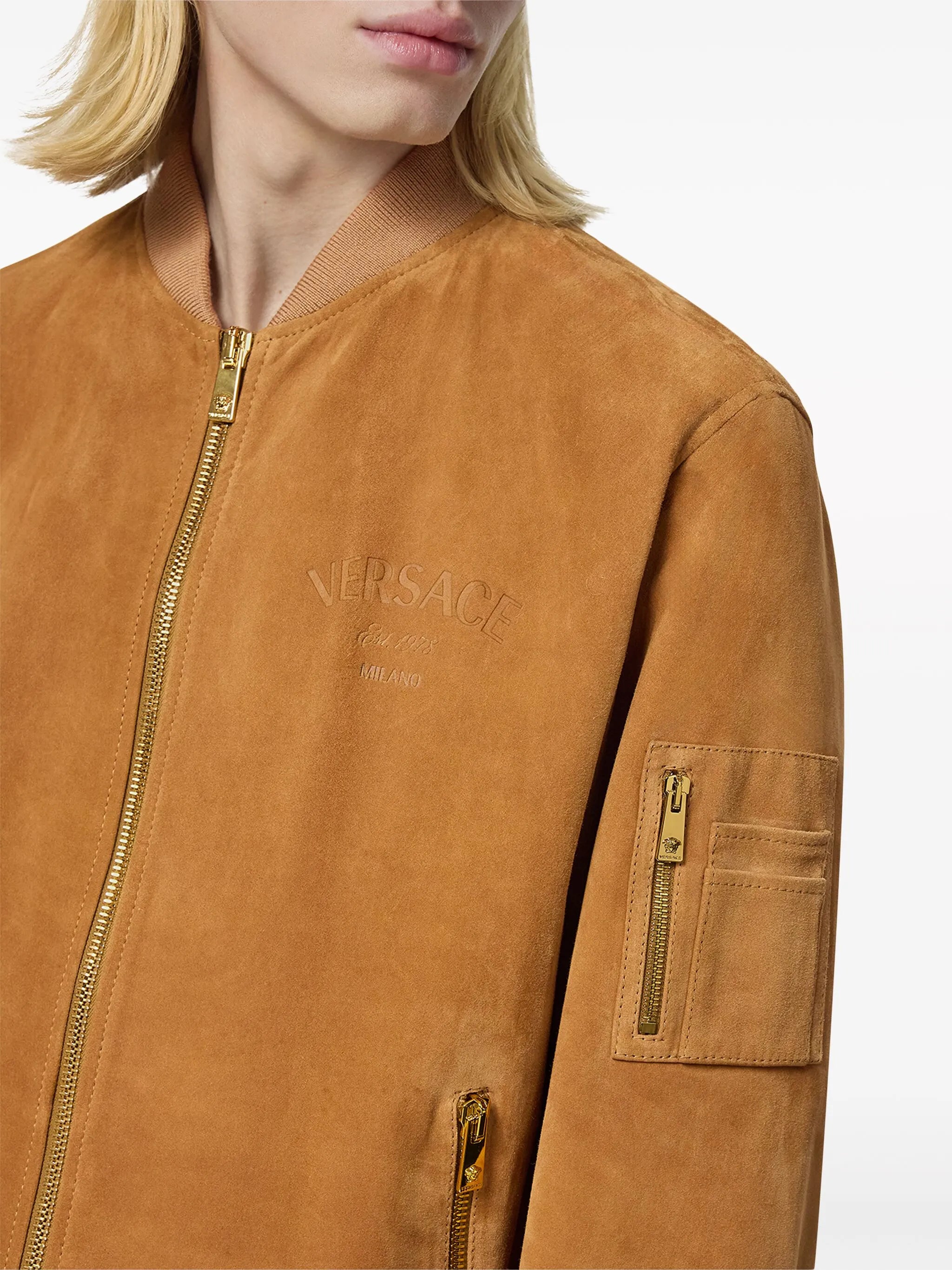 suede bomber jacket