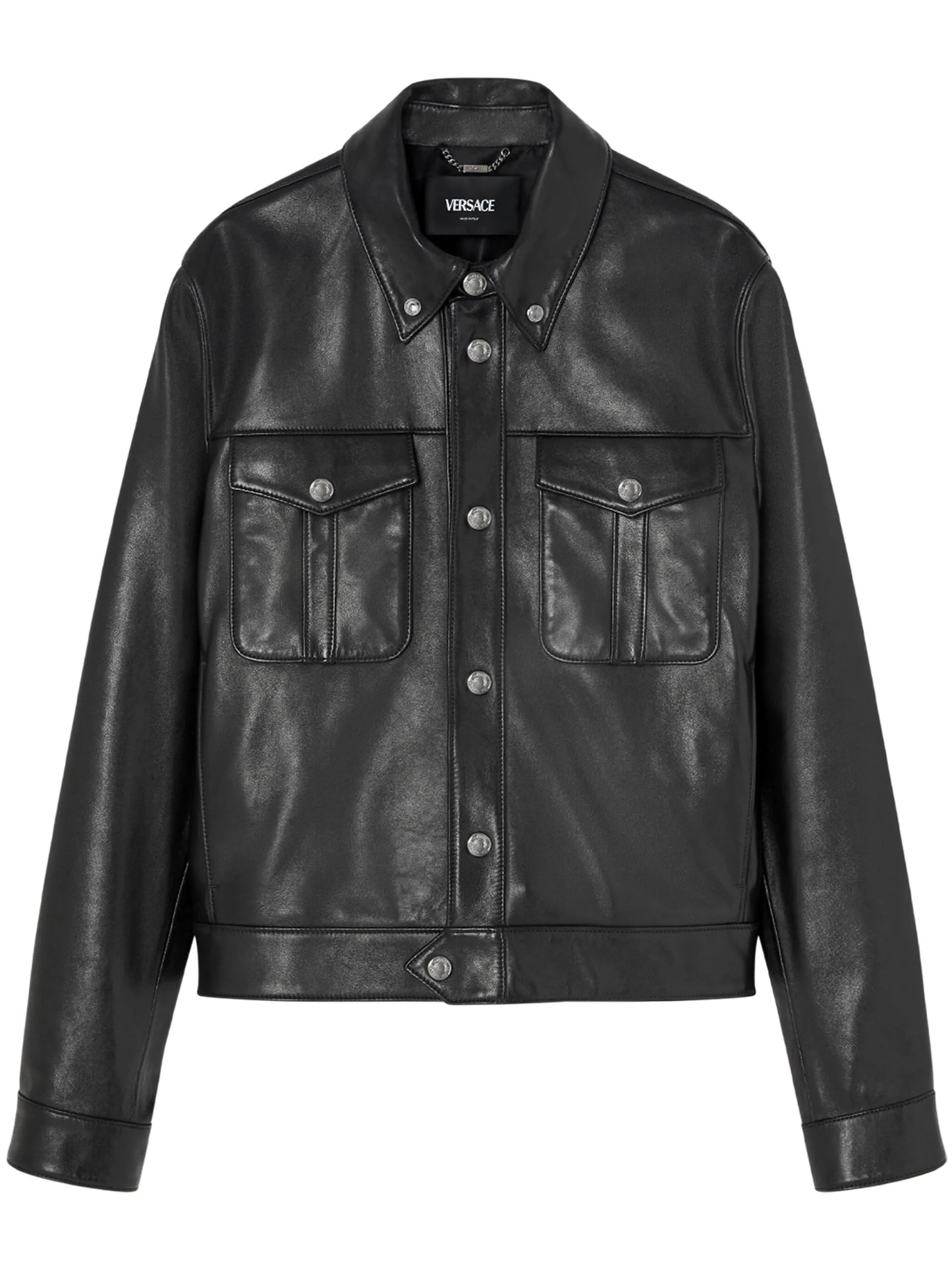 leather blouson jacket