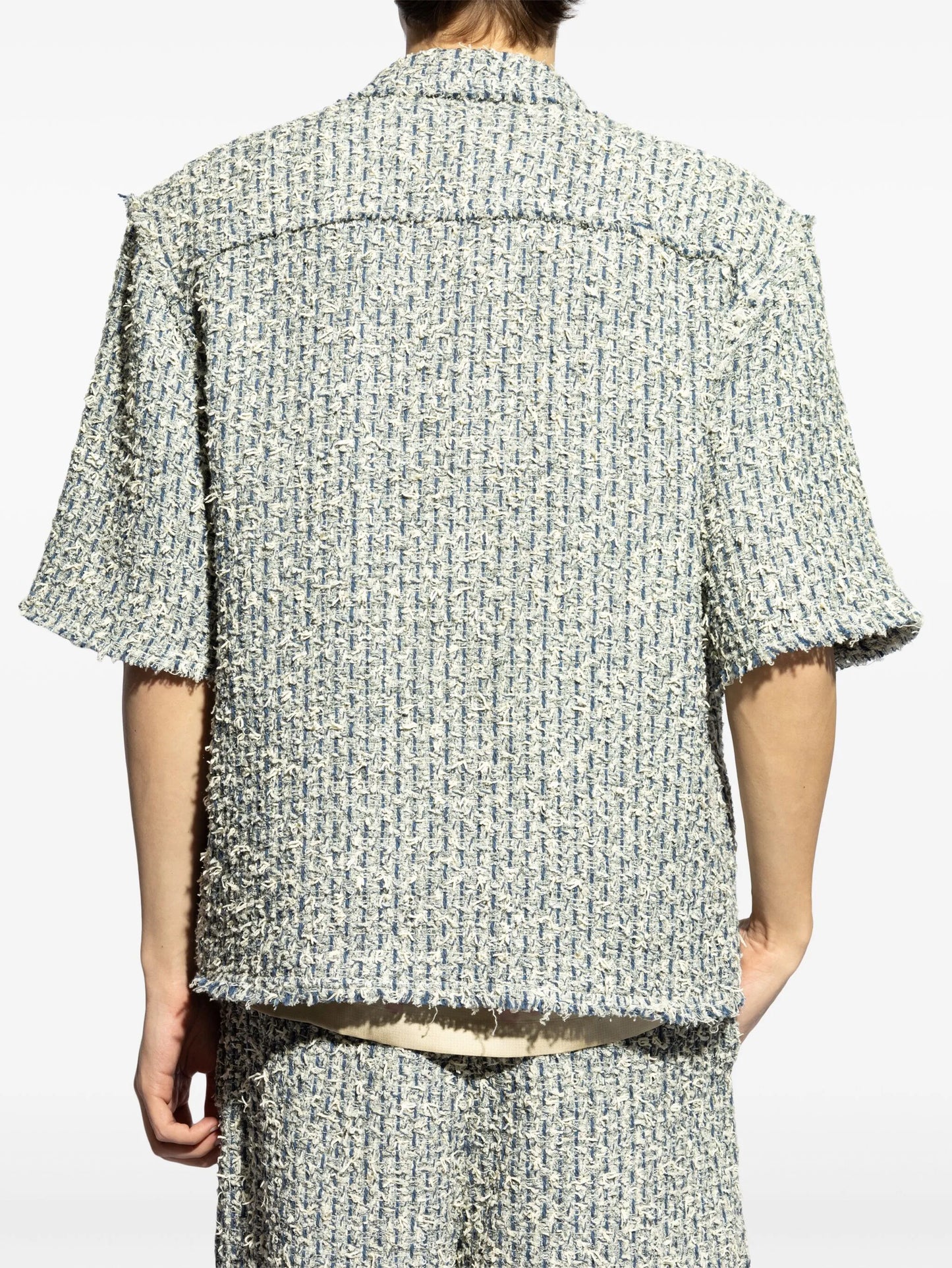 logo-engraved button shirt
